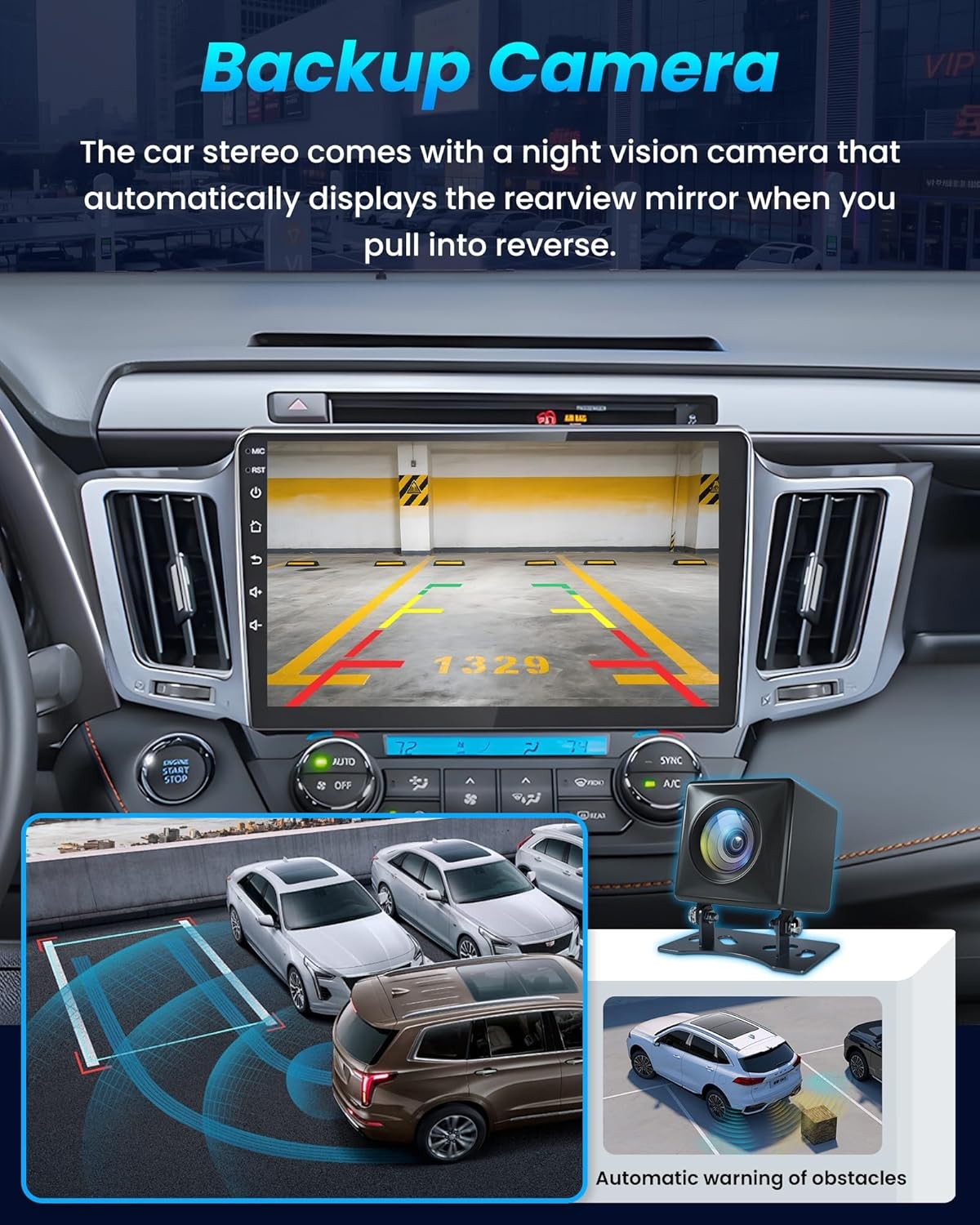 For Toyota RAV4 2013-2018 4Core 64G 10.1″ Stereo Radio Carplay Mirror Link Apple