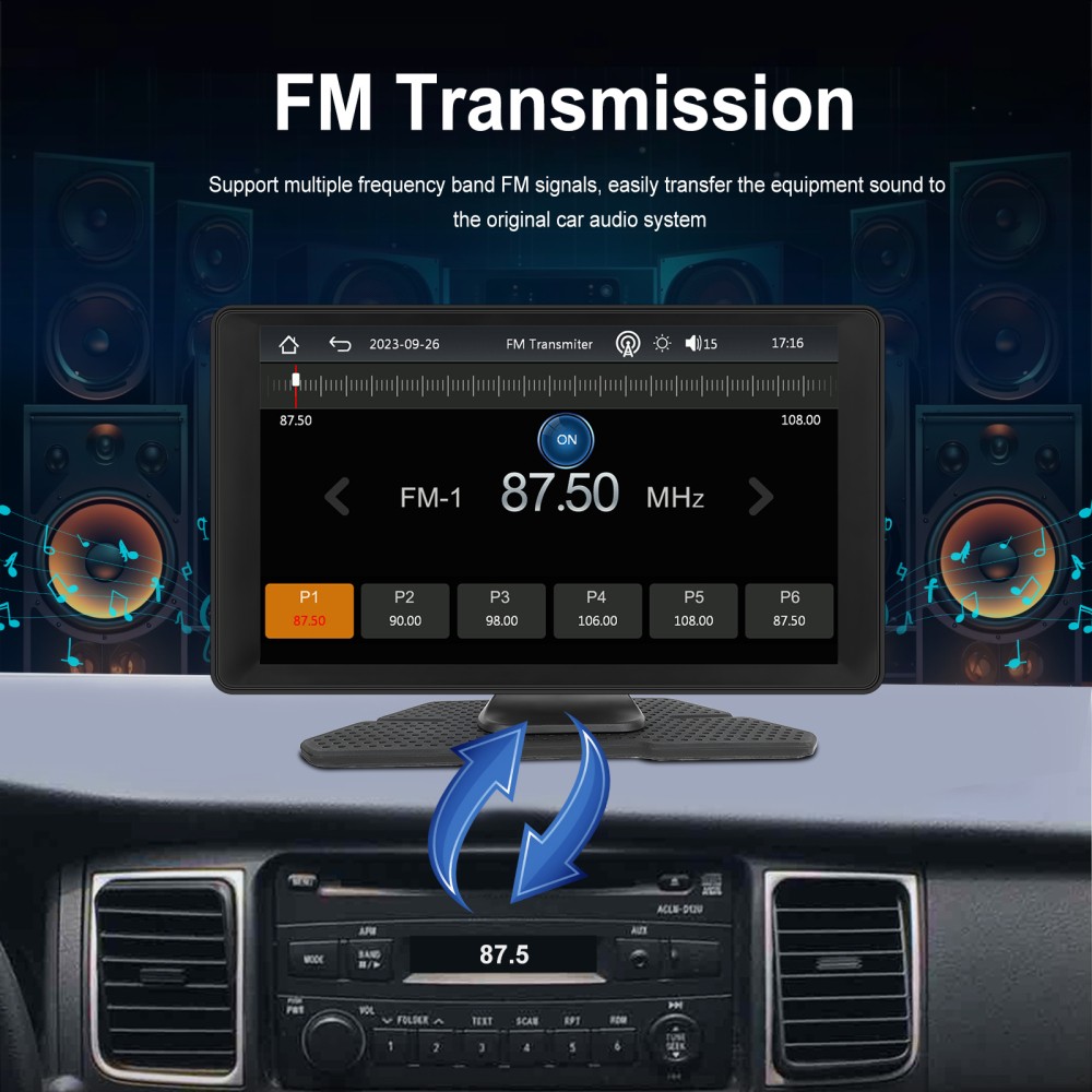 9″ inch Touch Screen Car Stereo Radio Wireless Apple Carplay/Android Auto GPS BT