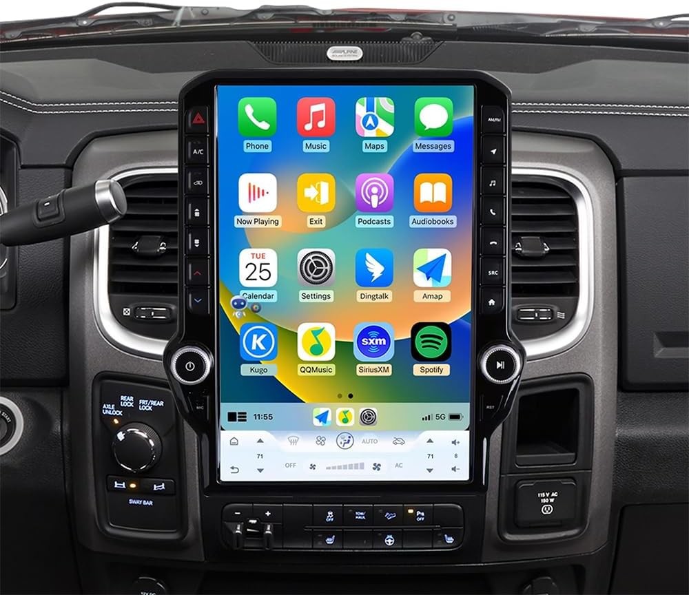 14.5″ For Dodge RAM 2013-2018 Android Car Radio Stereo GPS Navi Carplay 8G+128GB