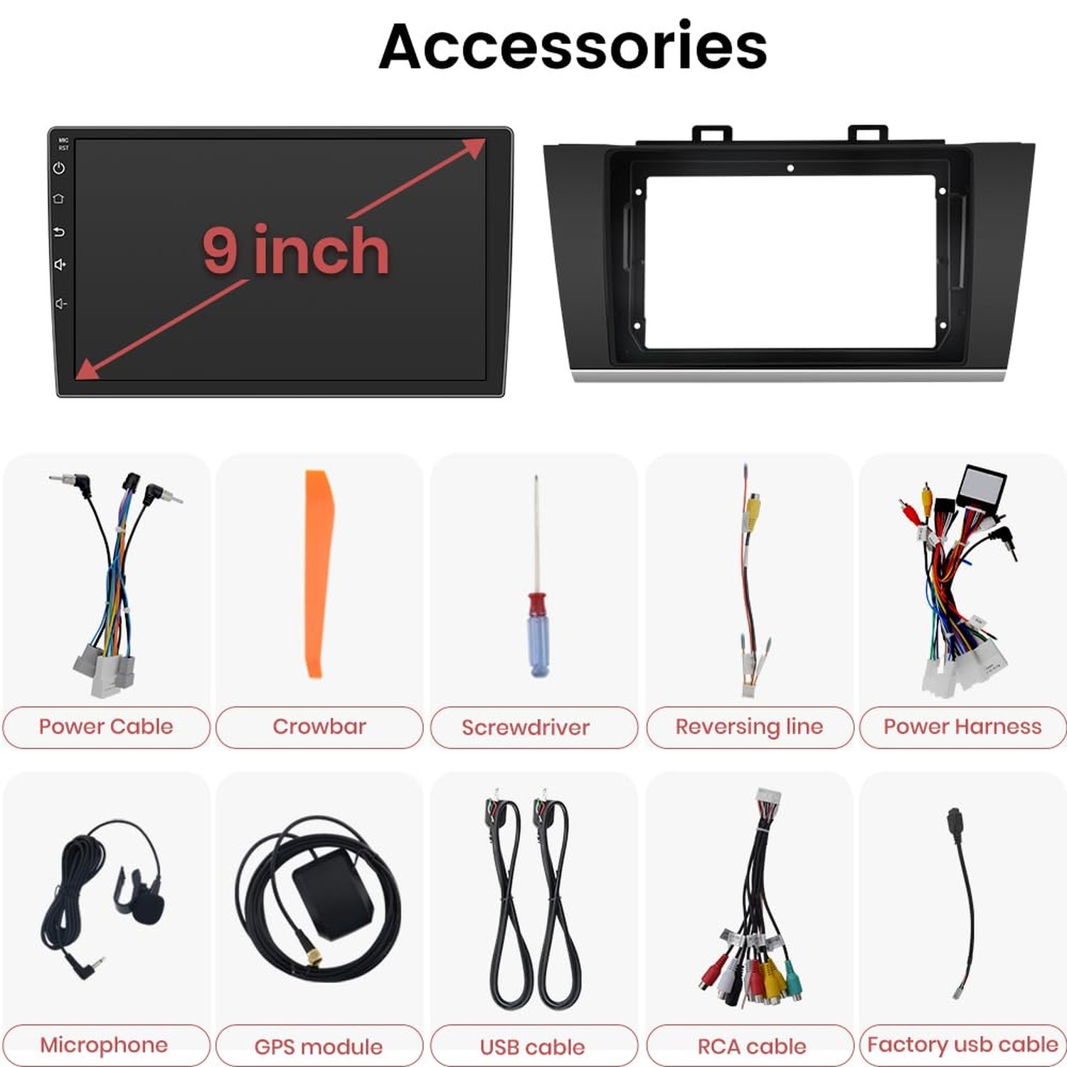 Android 13 Car Stereo for Subaru Outback Legacy 2015-2018 9-inch Touch Screen…