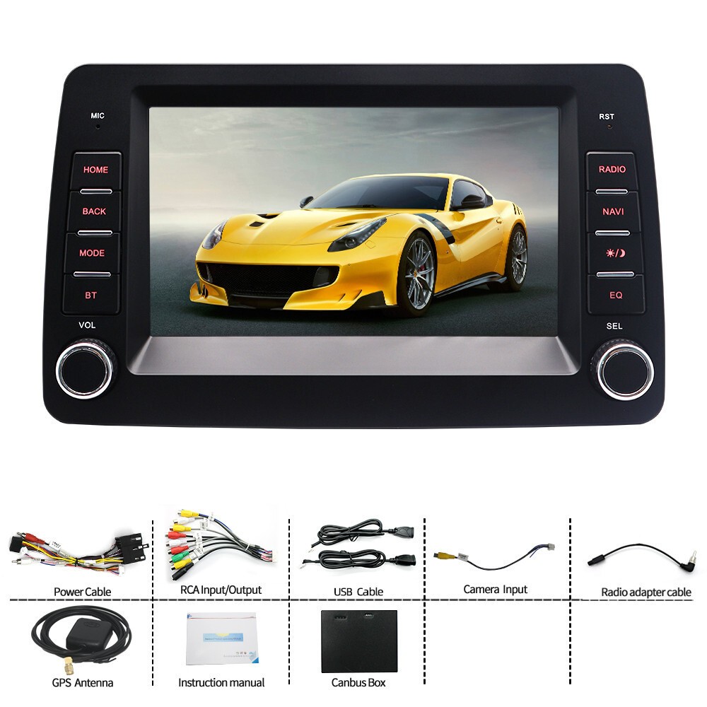 Fit For Fiat Panda 2003-2012 Android14 Car Touch Screen Stereo Mirror Link SWC