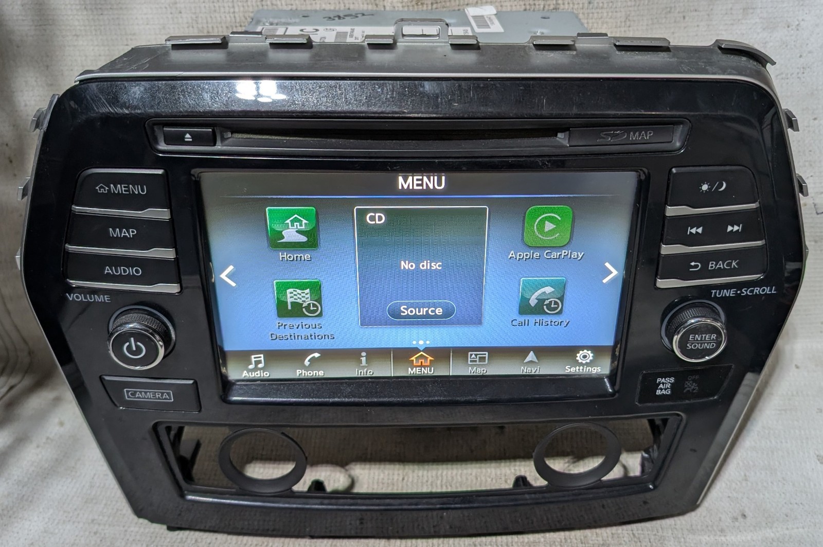 Nissan Maxima 2015 2016 2017 2018 NAV Navigation Carplay Radio 259159DD1C