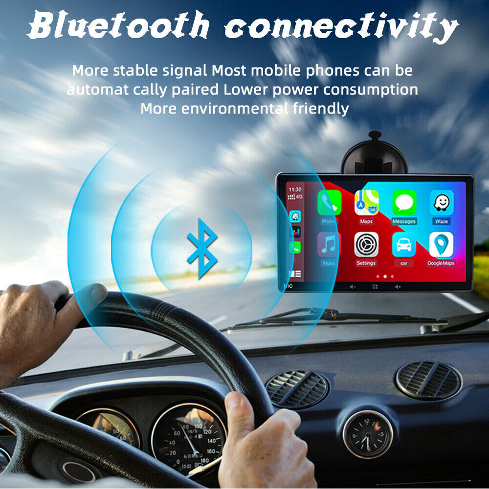 Bluetooth 7″ Apple CarPlay Touch Screen Car Radio Android Auto Portable Stereo
