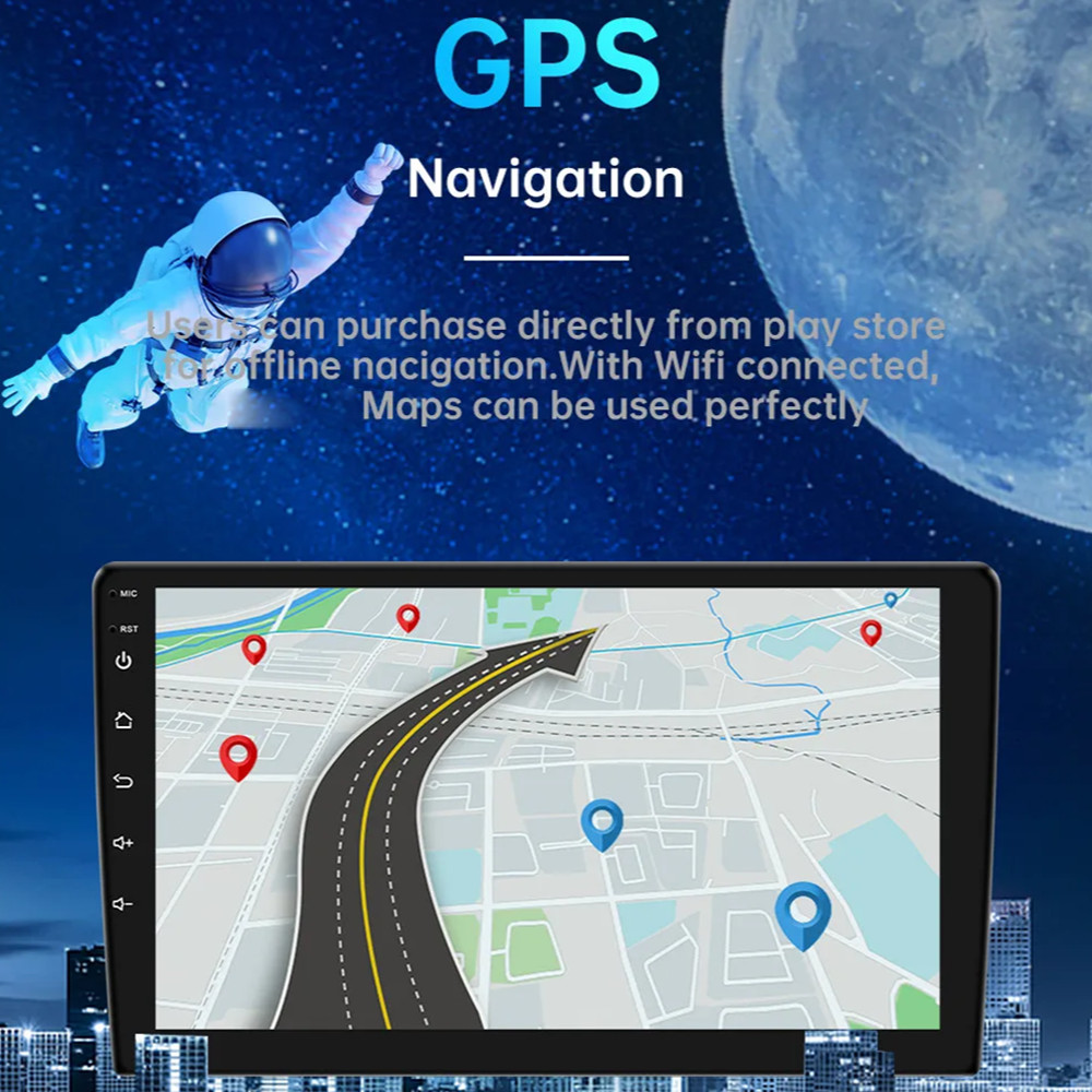 7inch 4+64GB Android 15 Apple Carplay Car Stereo Radio GPS WIFI 2 Din Navigation