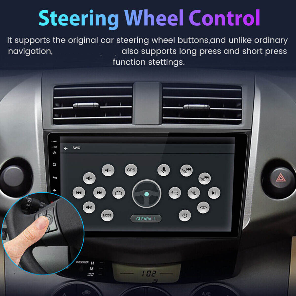 ADH Backup Camera For Toyota Rav4 2007-2011 Android Car Radio Stereo Large Navi