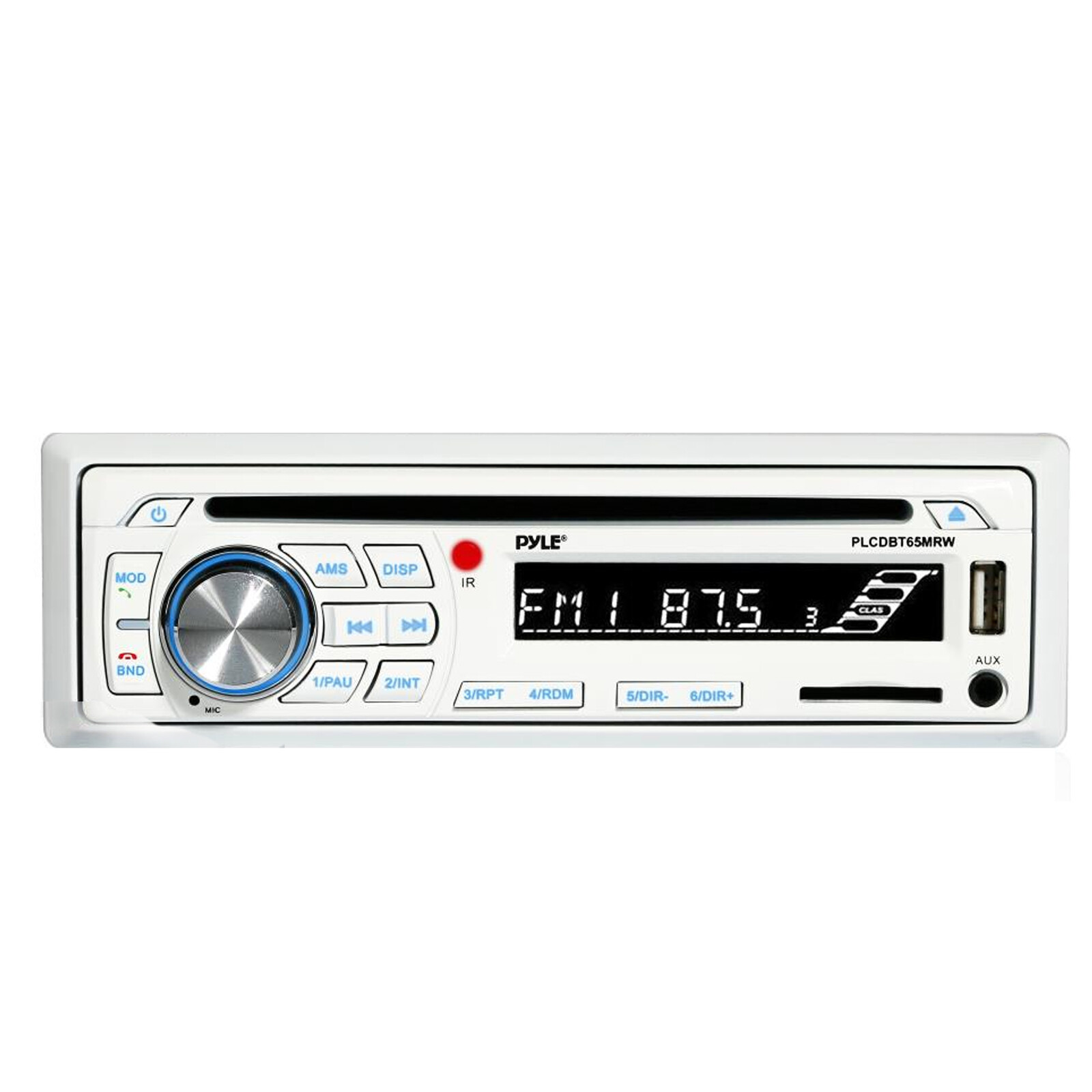 Pyle PLCDBT65 In Dash Bluetooth Marine Radio USB/SD CD AM/FM MP3 Receiver
