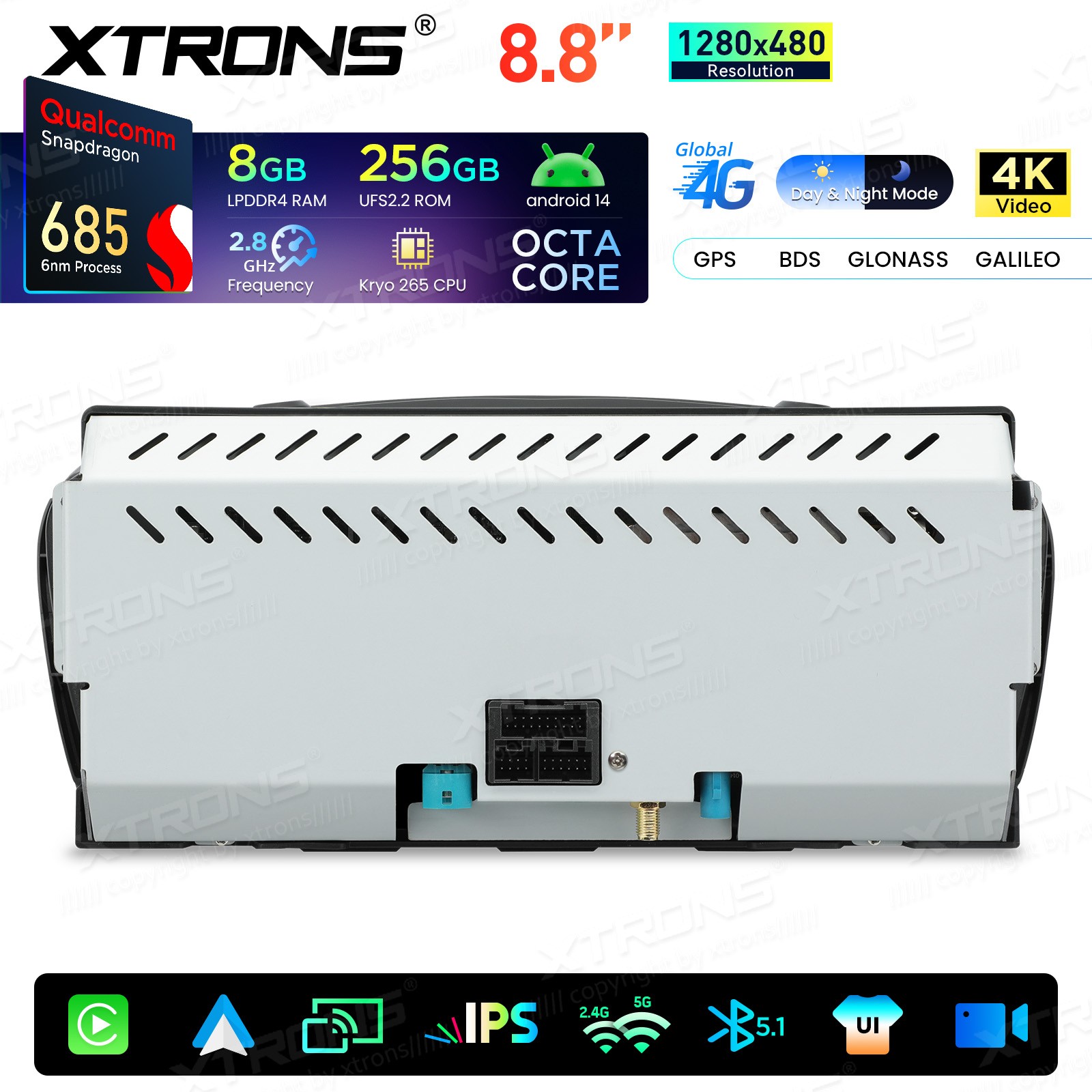 Android 14 8.8″ For BMW 3 5er E90 E60 CIC CarPlay Car Screen Upgrade GPS 8+256G