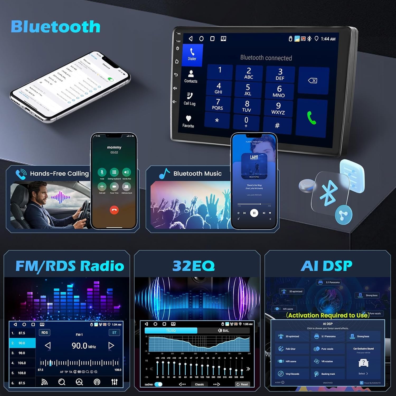 For Nissan Frontier 2005-2012 Apple Carplay Android 13 Car Stereo Radio GPS WIFI