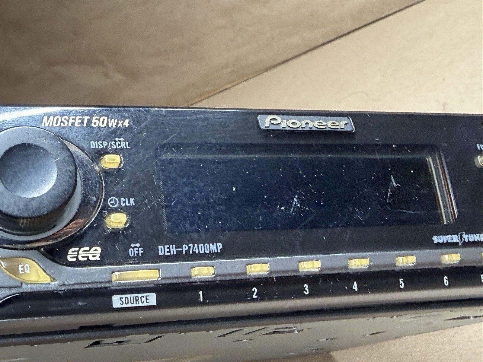 Pioneer DEH-P7400MP 1 DIN In-Dash CD Player MP3 Playback AM/FM Radio | UNTESTED