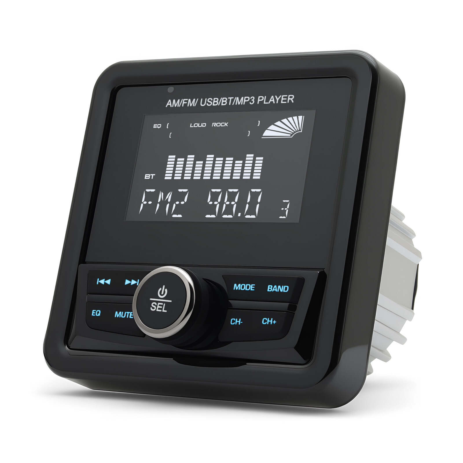 Marine Digital Media Receiver Bluetooth Waterproof LCD Display Boat Radio System