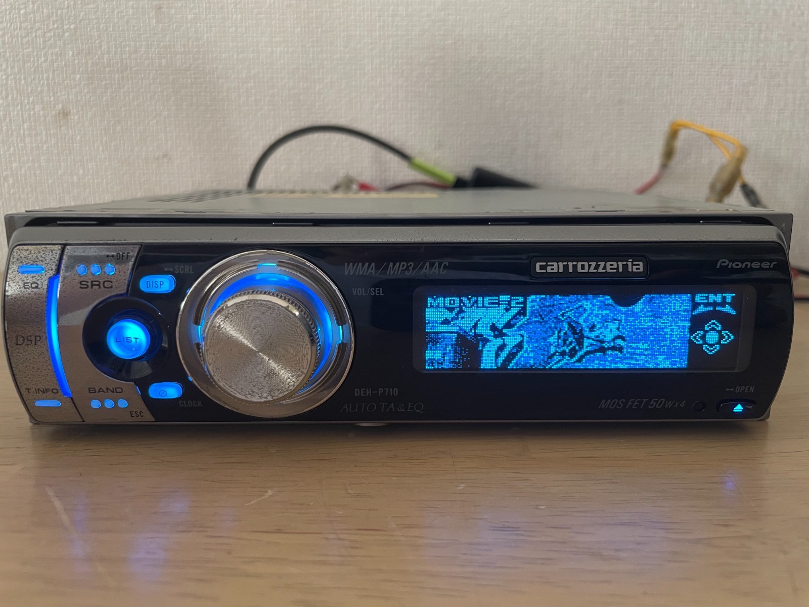 Pioneer Carrozzeria DEH-P710 1DIN Car Audio CD Bluetooth Player Tested Working