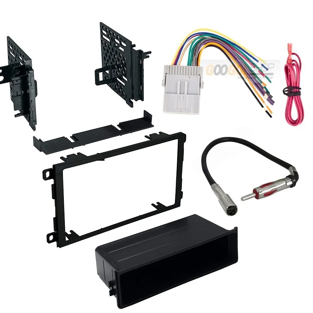 Dual XDM27BT AM/FM Radio Car Stereo & Speakers set for 2003-2006 GMC Sierra 1500