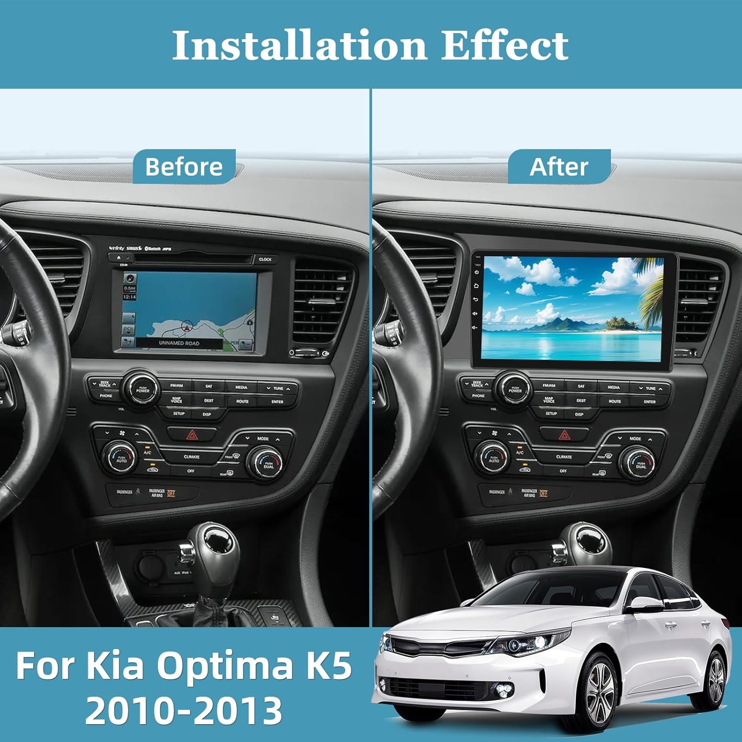 1280*800 For 2011-2013 Kia Optima K5 Carplay Car Radio stereo Auto Navi 2+32GB