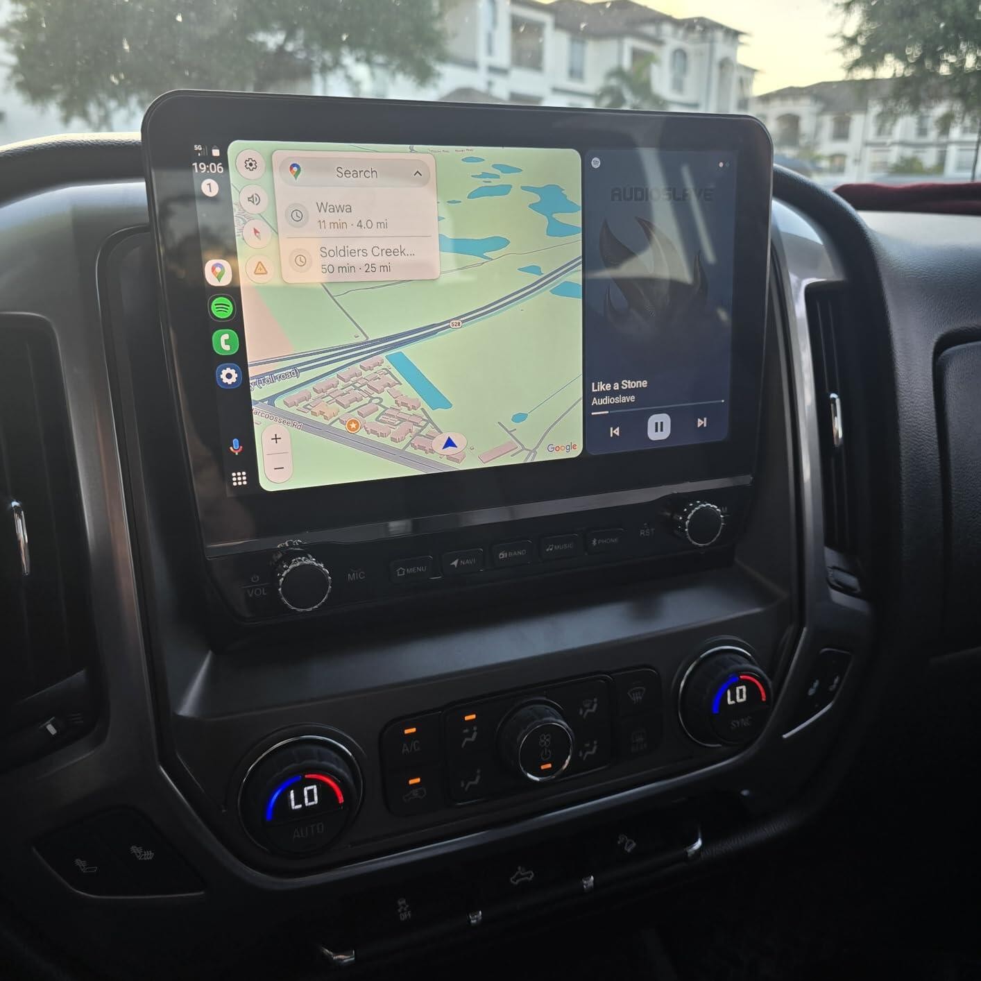 Car GPS Carplay Stereo Radio For 2014-2018 Chevrolet Silverado GMC Sierra Truck