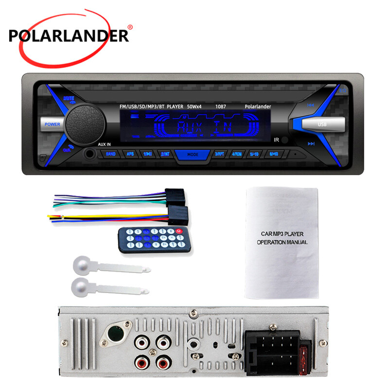 1 Din Bluetooth Car Stereo FM In Dash Radio USB MP3 RDS Handsfree Head Unit
