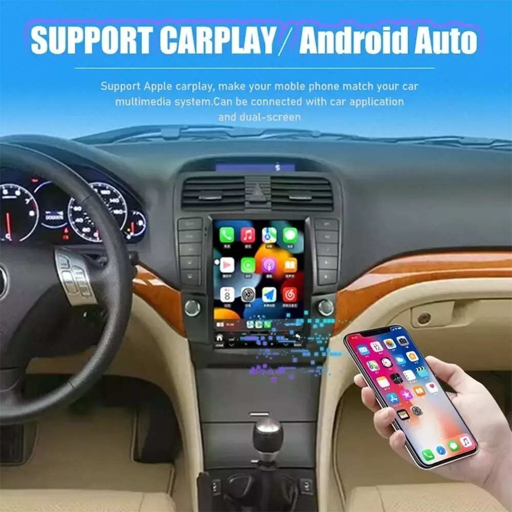 10.4″ For Honda Acura TSX 2003-2008 Car Radio with Apple CarPlay Android Auto