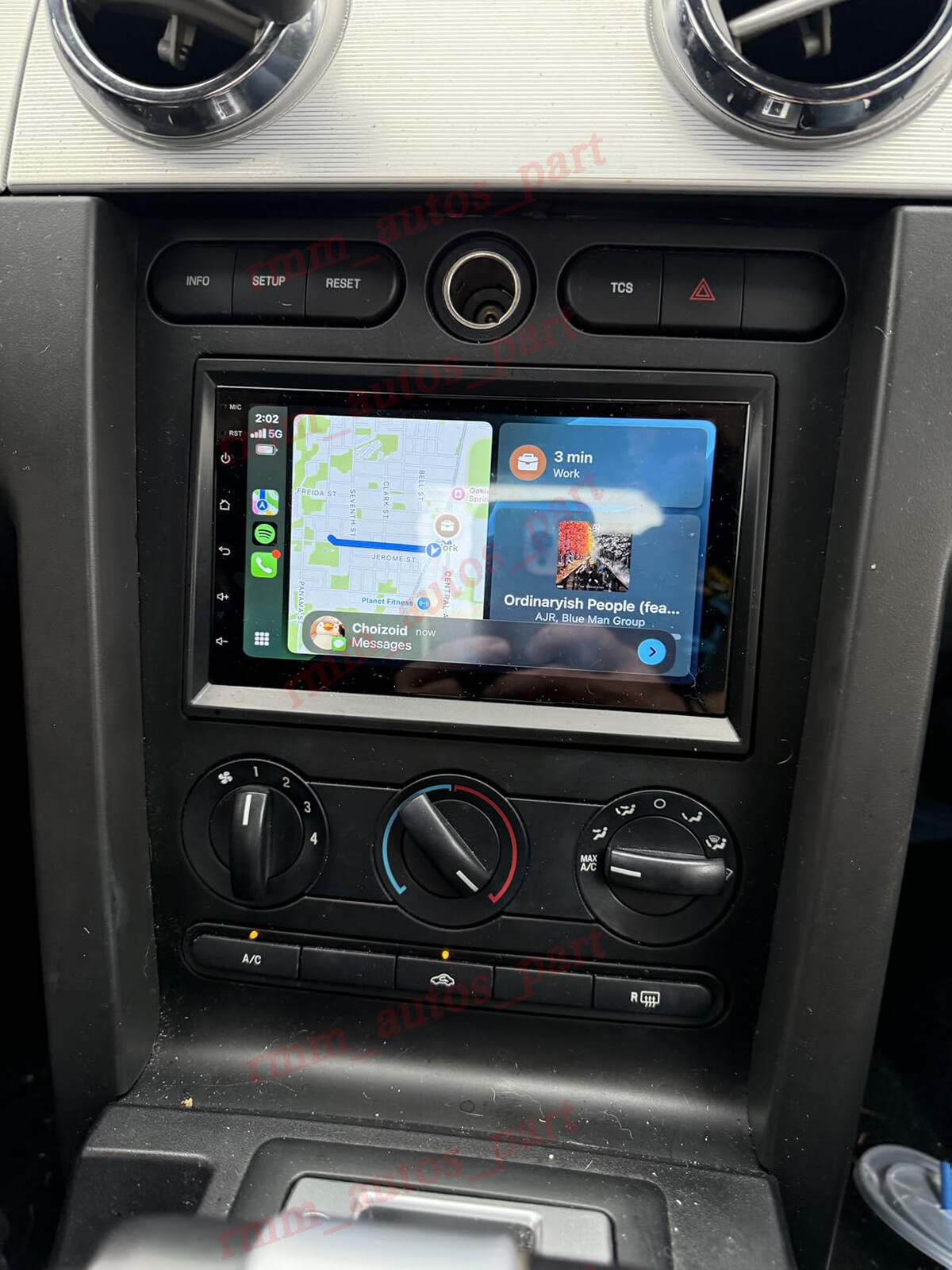 For 2005-2009 Ford Mustang Carplay Car Radio Android 15 2+64G AI Voice Control