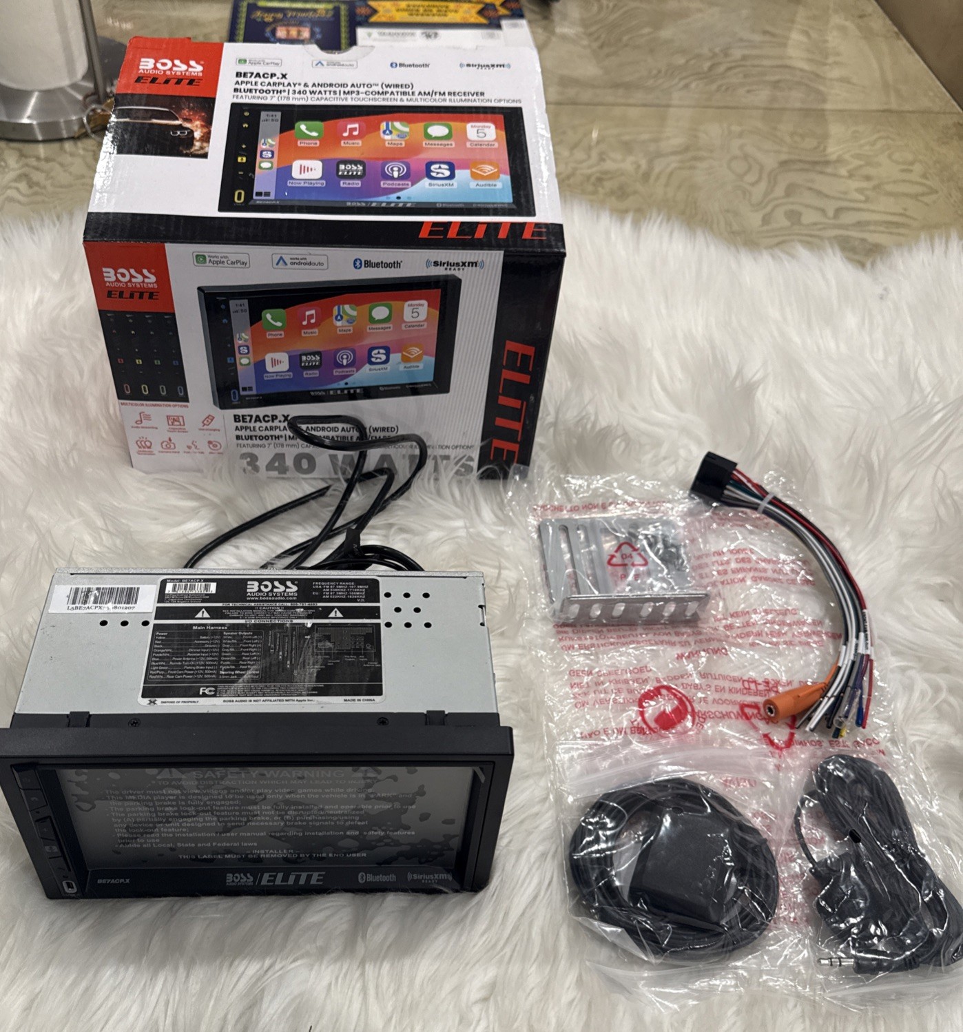 BOSS Audio Systems Elite Series BE7ACP.X 4 Channels Bluetooth Car Stereo-OPEN BO