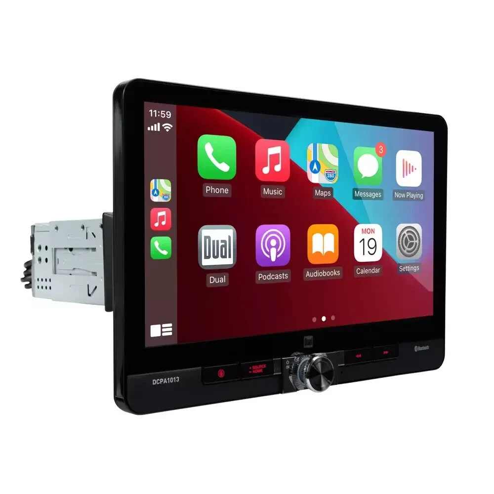 Dual 10.1″ 2 DIN & 1 DIN Receiver with Wireless Android Auto & Apple CarPlay