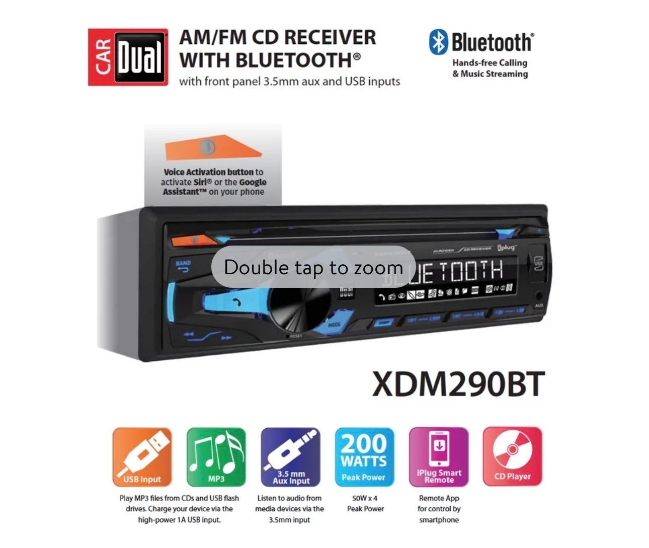 QFX FX-181 Bluetooth Car Audio Stereo Receiver AM/FM Receiver-In Dash MP3 Player