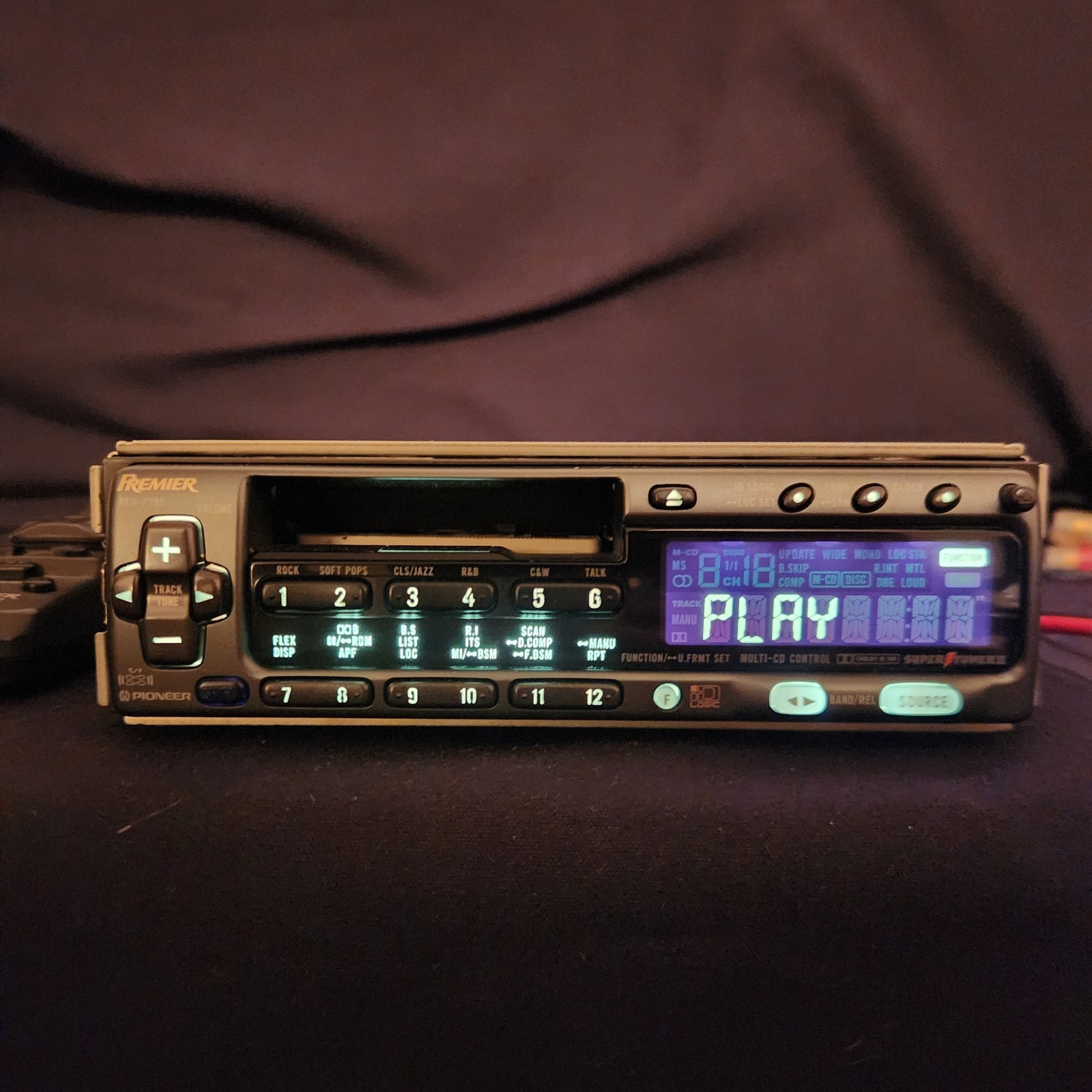 Pioneer Premier KEH-P790 Cassette Player W/ Main Controller/Manual/Box Nice Rare