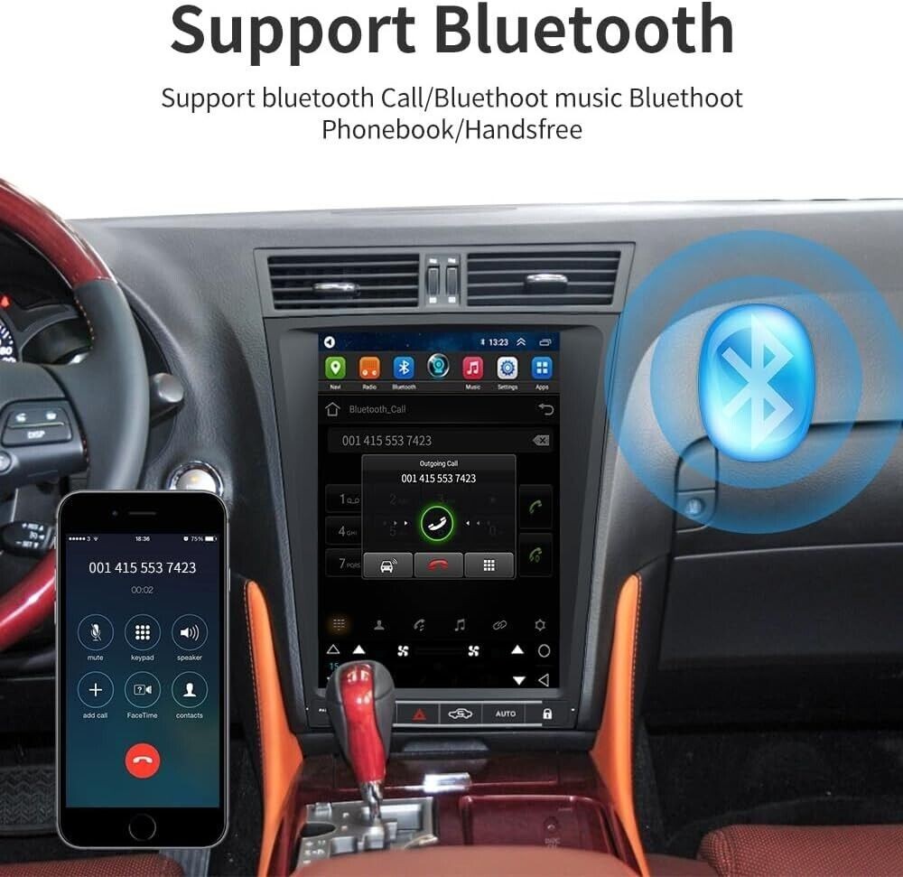 Tesla Style Android 13 Car Stereo for Lexus GS300 GS350 GS330 2004-2011 CarPlay