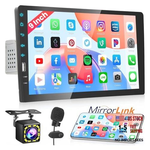 9 Inch Car Radio Single Din Car Stereo 1080P Touch Screen with Mirror Link