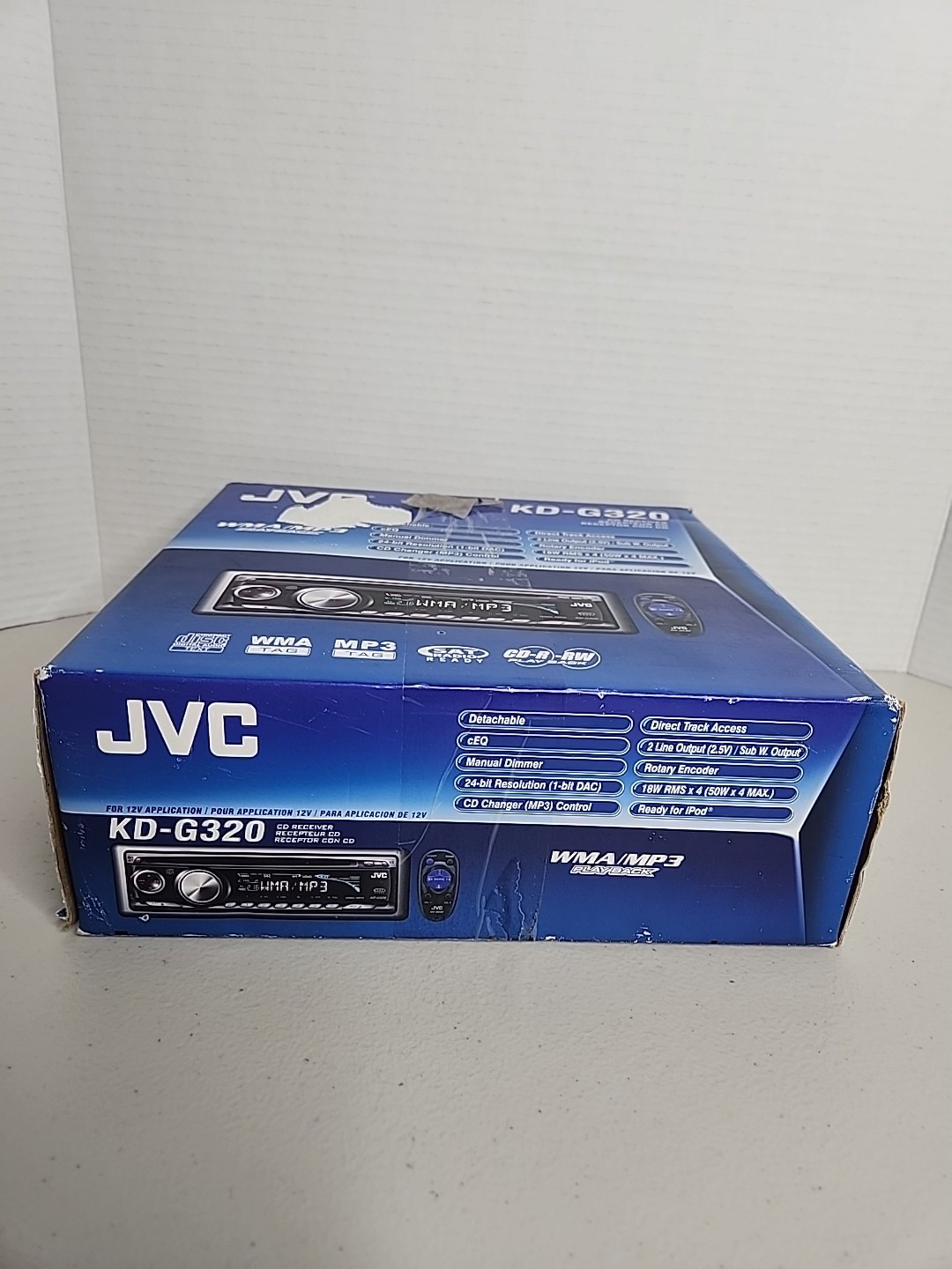 JVC KD-G32O DETACHABLE. IPOD WMA/MP3/CD-R-RW PLAYBACK .