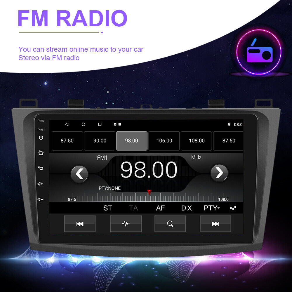Radio + CAM For Mazda 3 2010 2011 2012 2013 Car Stereo Android 12 9″ IPS DSP GPS