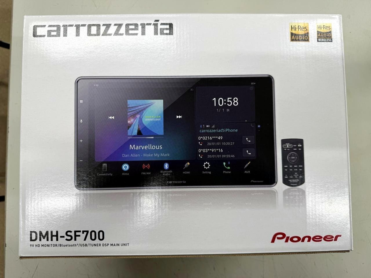 Pioneer carrozzeria DMH-SF700 Car Stereo Receiver Tested Working Apple CarPlay