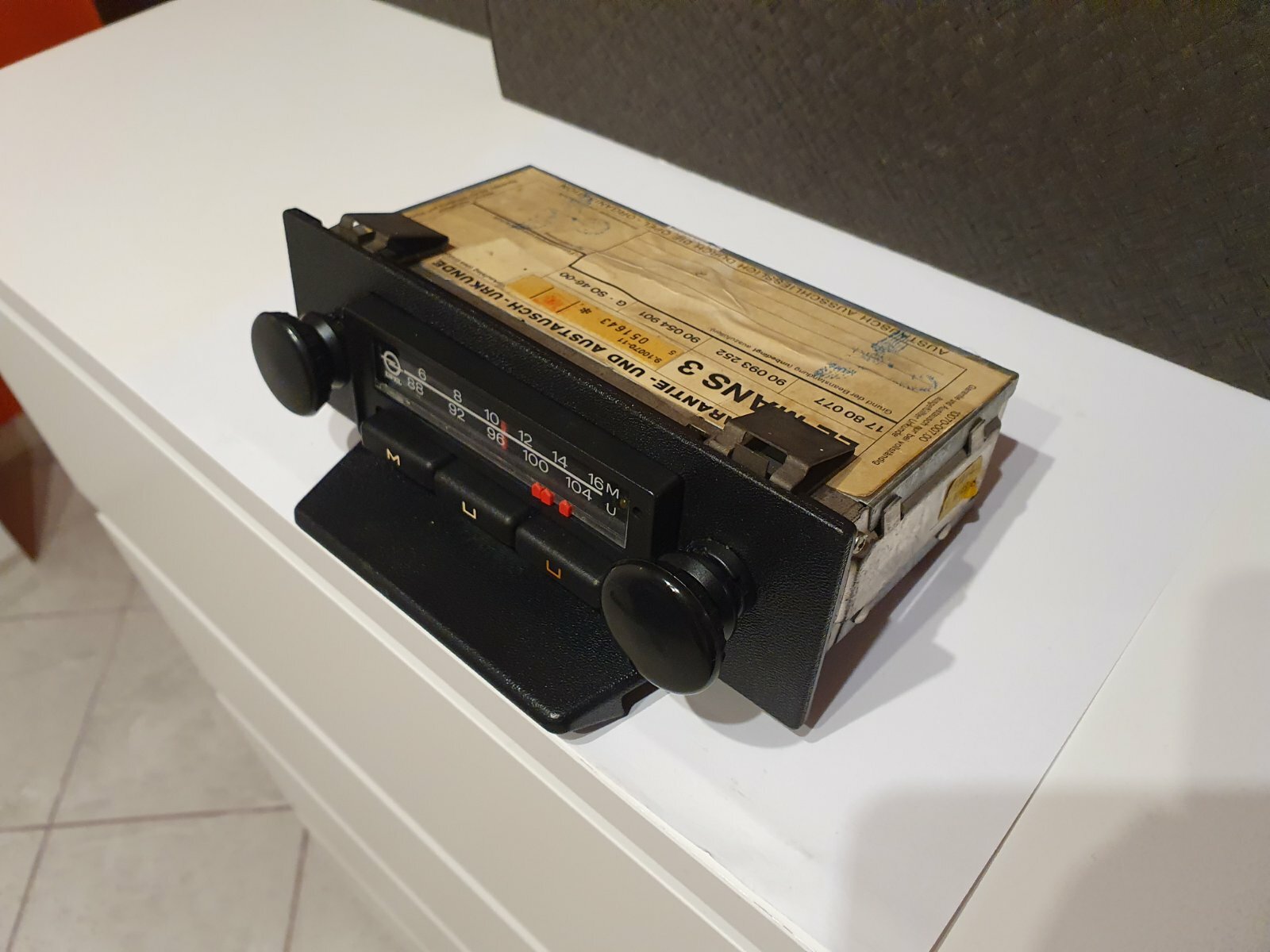 Grundig Vintage Car Autoradio FTZ – Nr- U 101 1970-80 OPEL