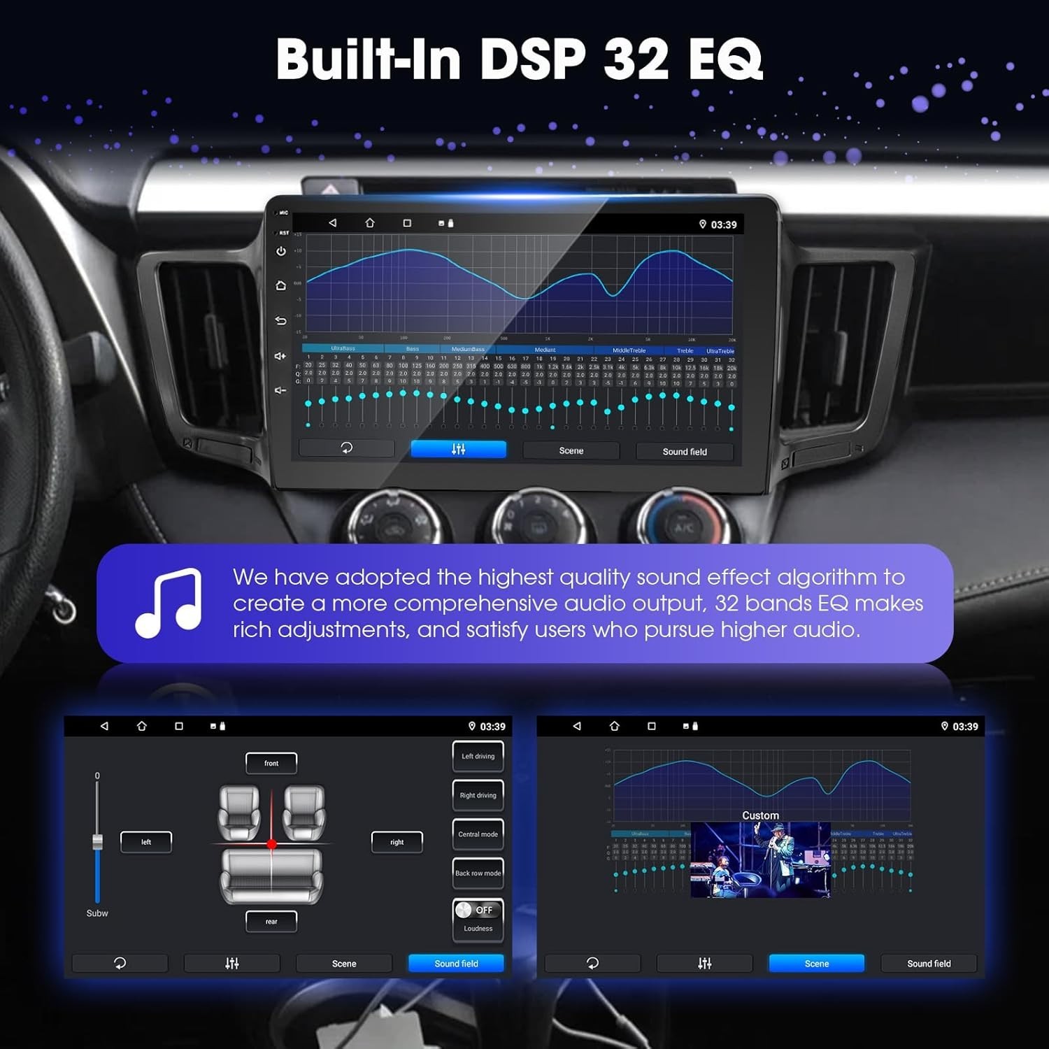 Toyota RAV4 2013-2018 Android 13 Car Stereo 2+32G Carplay GPS w 10″ Touchscreen