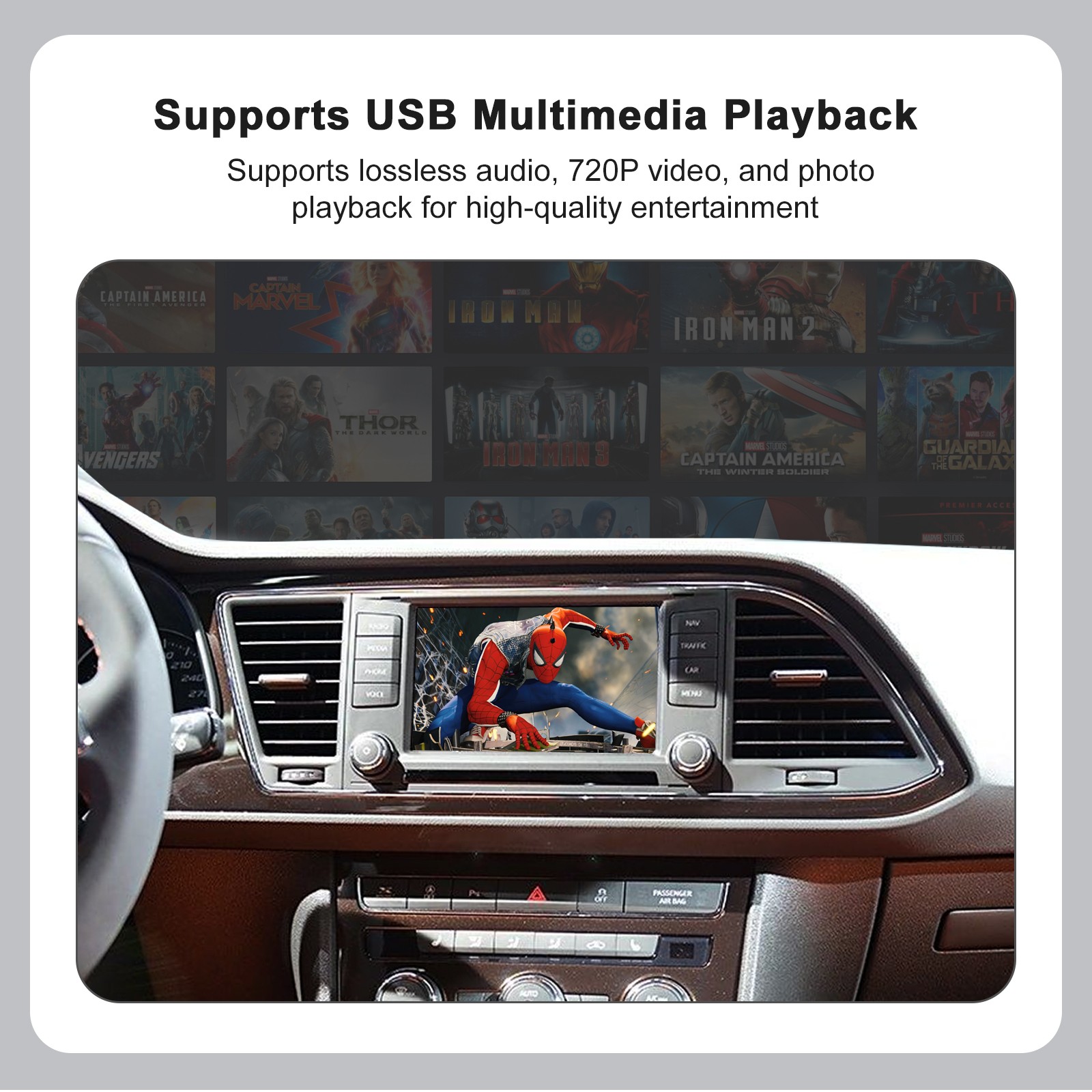 Wireless CarPlay Android Auto for VW Golf 7 Tiguan Passat Touareg MIB/MIB2