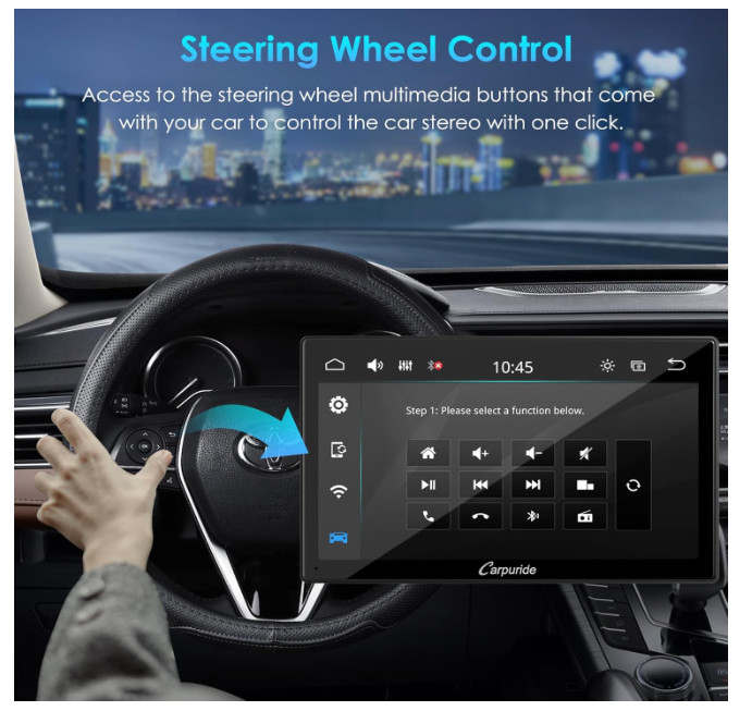 Carpuride 9″ Wireless Car Stereo Apple CarPlay Android Auto Touchscreen