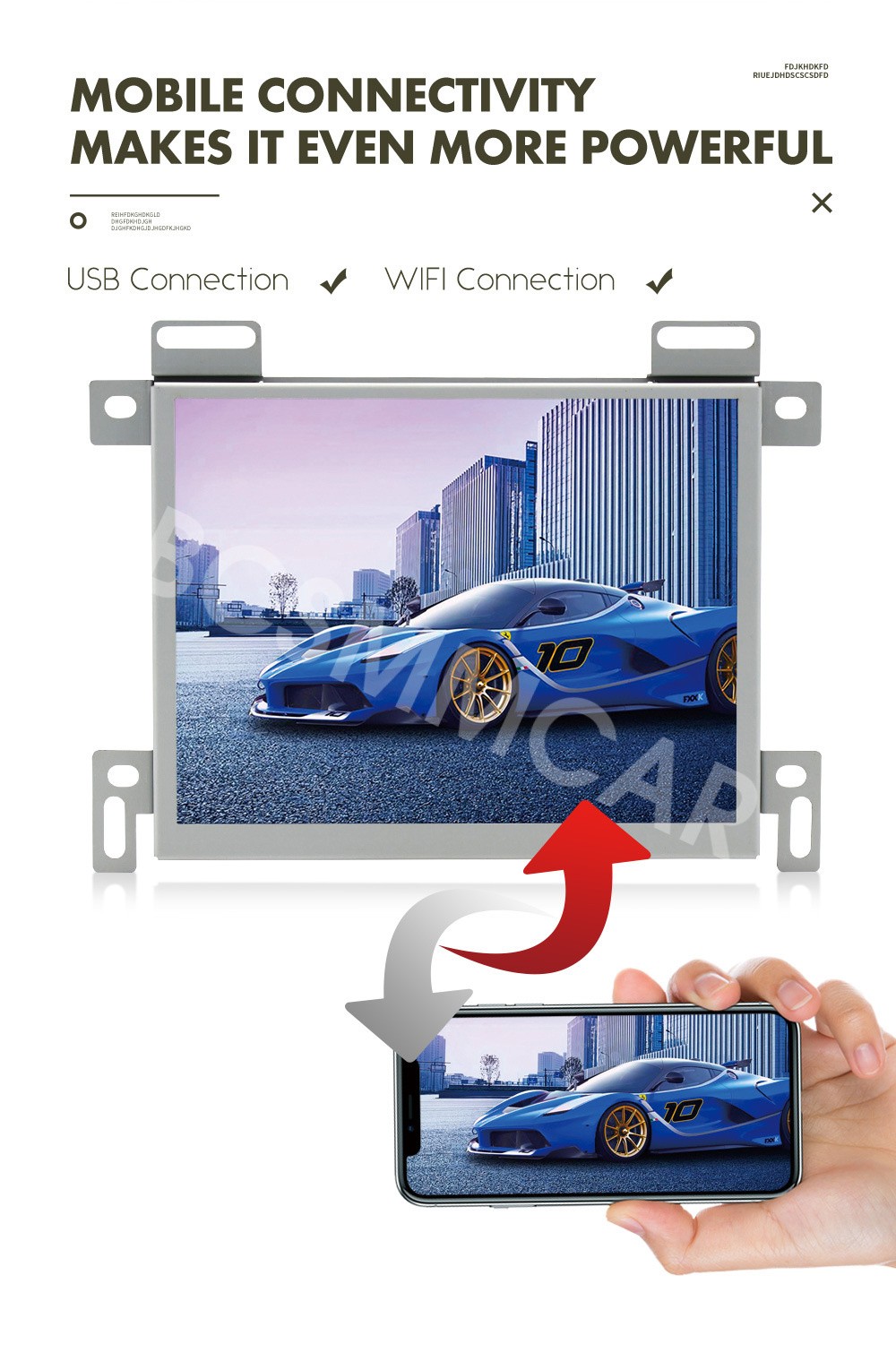 Stereo Radio GPS 8.4in Touch Screen Fit For Dodge Charger Challenger 2015-2023