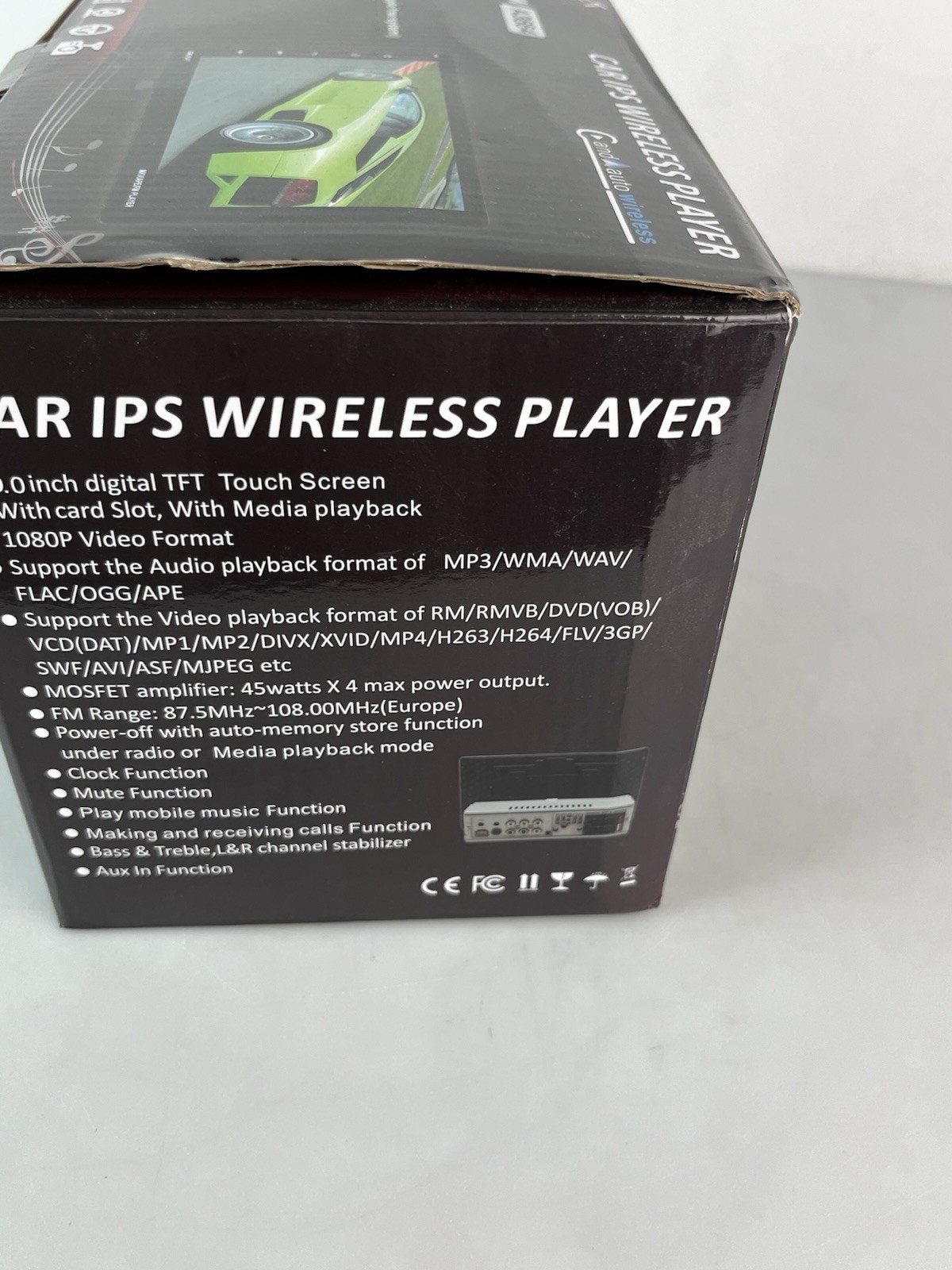 A3664 Car Radio Wireless Car IPS Player 9” w/AHD Camera