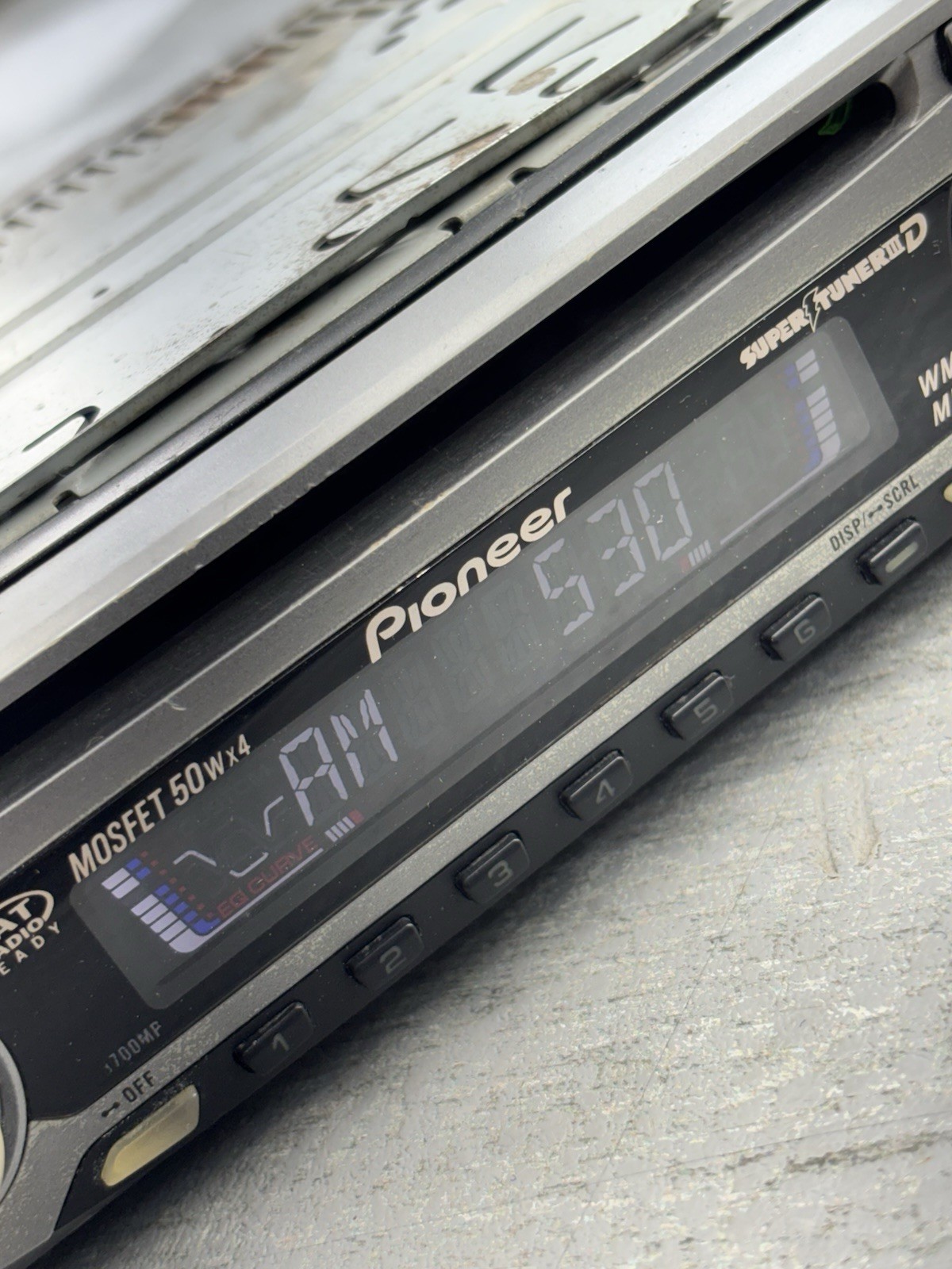 Pioneer DEH-P3700MP SAT Radio Ready MOSFET 50w SuperTuner III WMA MP3 CD Stereo