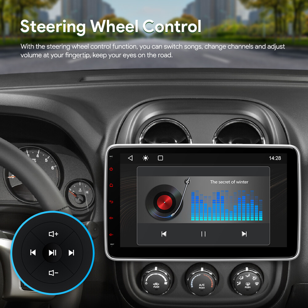 Double 2 DIN 10.1″ QLED Car Stereo Radio Car Play & Android Auto DSP Head Unit