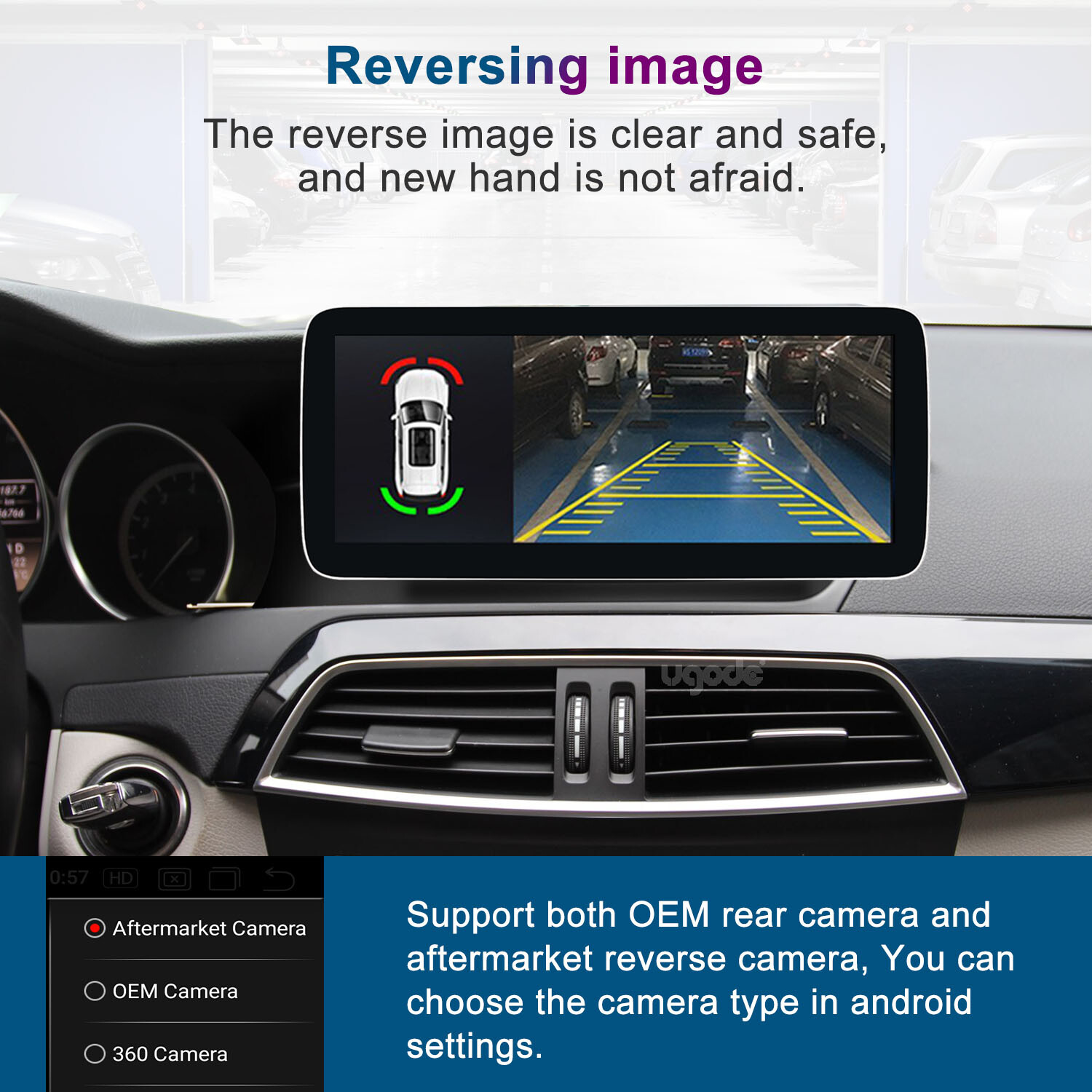 10.25inch Android Screen CarPlay GPS Mercedes Benz C class W204 S204 2011-2013