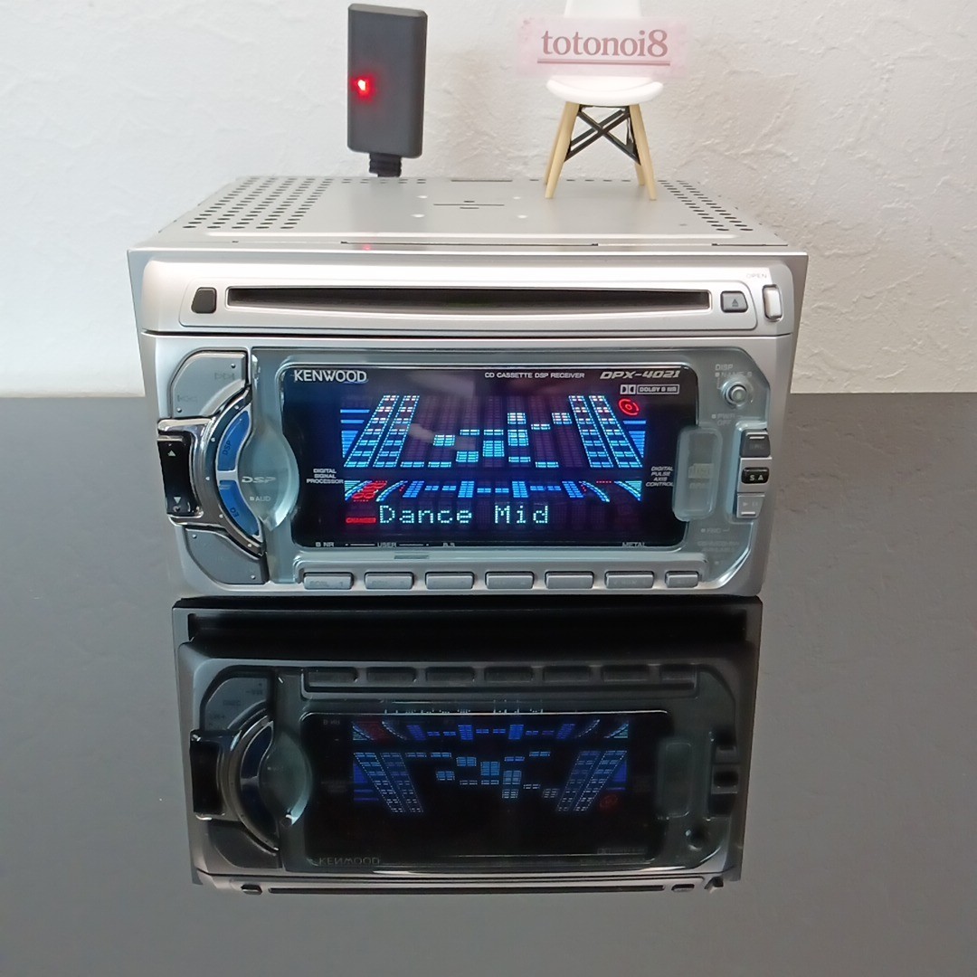 KENWOOD DPX-4021 2DIN CD/Cassette Car Audio DSP Receiver – Checked and Working