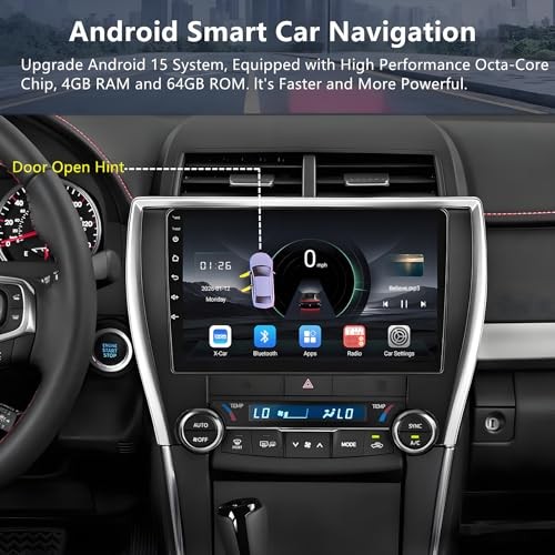 Car Radio for Toyota Camry 2015-2017: 8-Core 4GB+64GB Android 15 Stereo