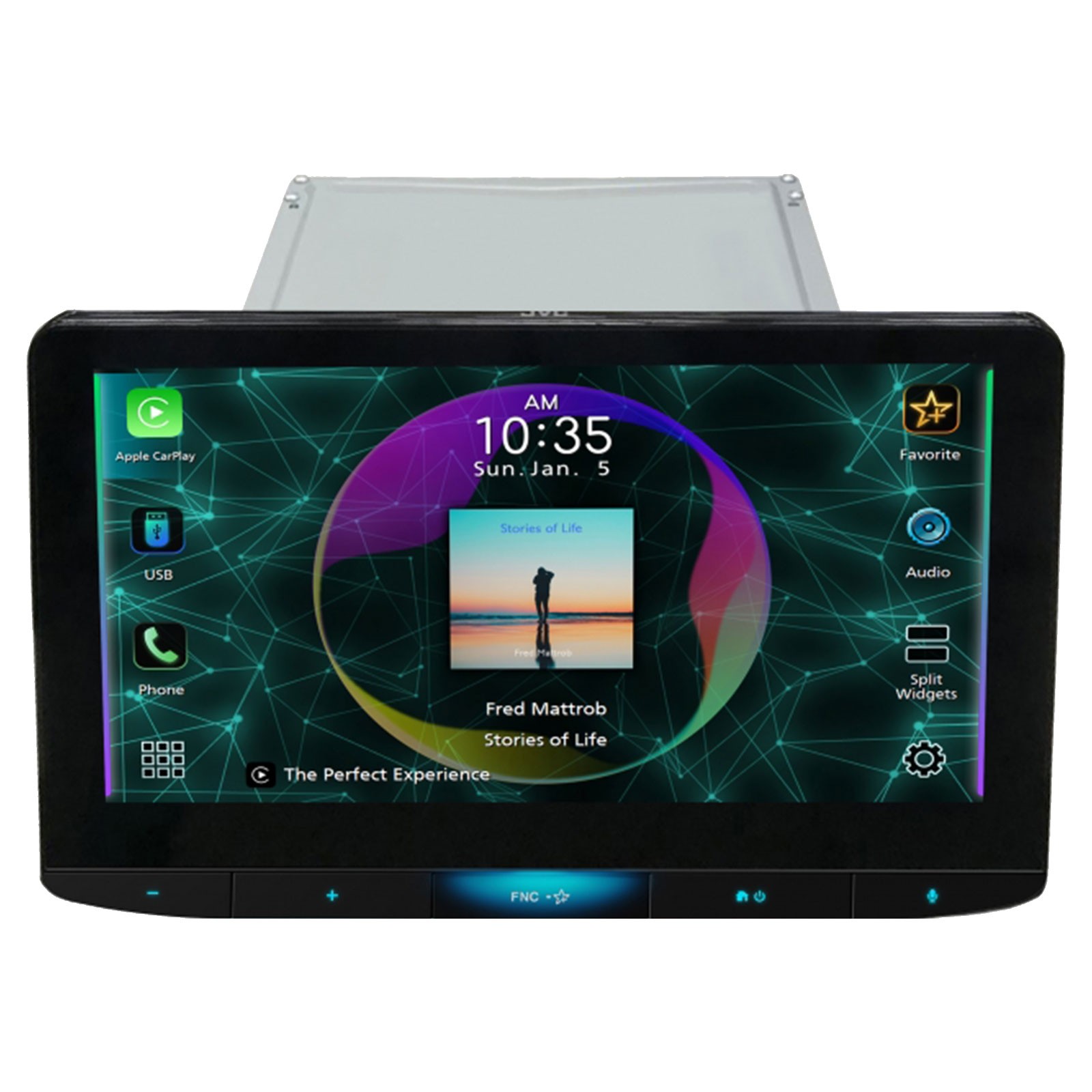 JVC KW-Z1000W HD Radio AM/FM Stereo USB Bluetooth Digital Media 10.1″ Receiver