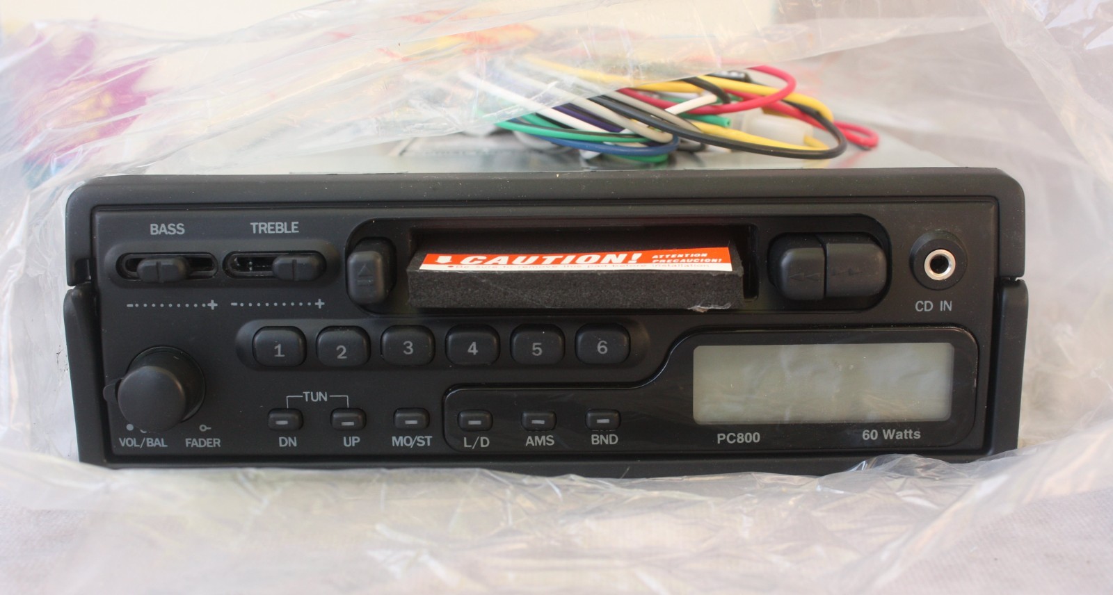 Jensen PC800 Auto Reverse Removable Chassis AM/FM Stereo Cassette Player