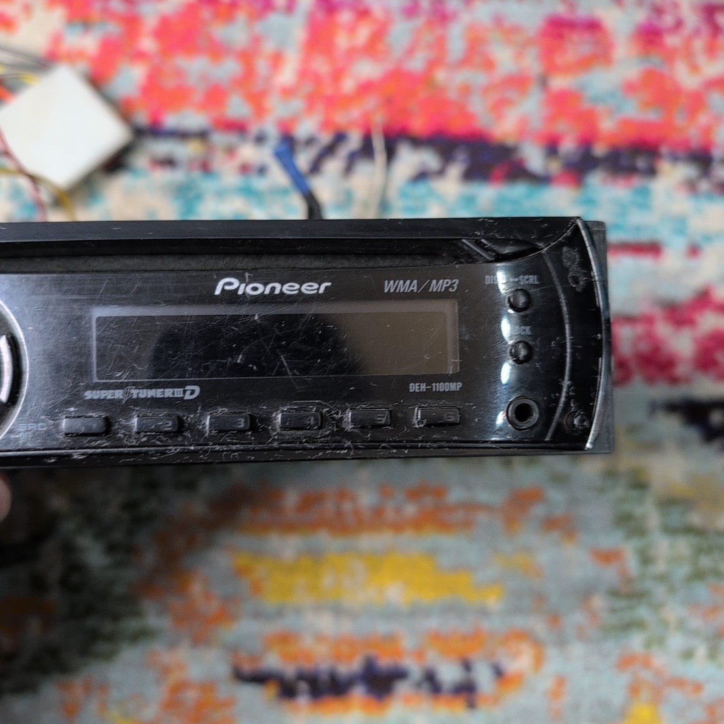 Pioneer DEH-1100MP Radio CD MP3 WMA Player Aux Input Detachable Face Stereo
