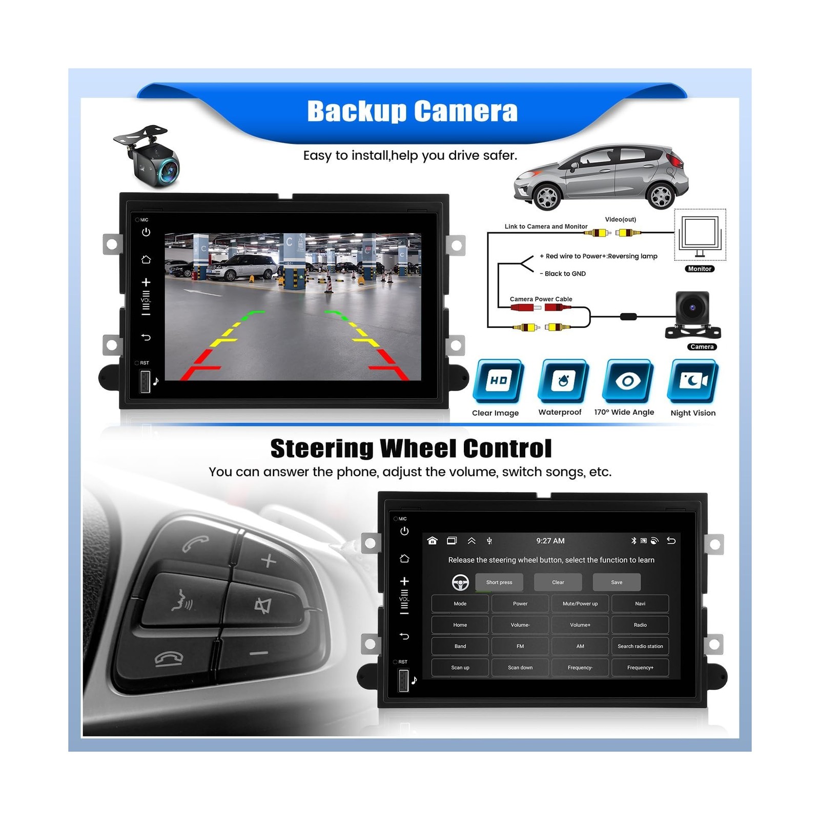 [6+128G] 8-Core Android 15 Car Stereo Radio for Ford F150/F250/F350 2004-2014…
