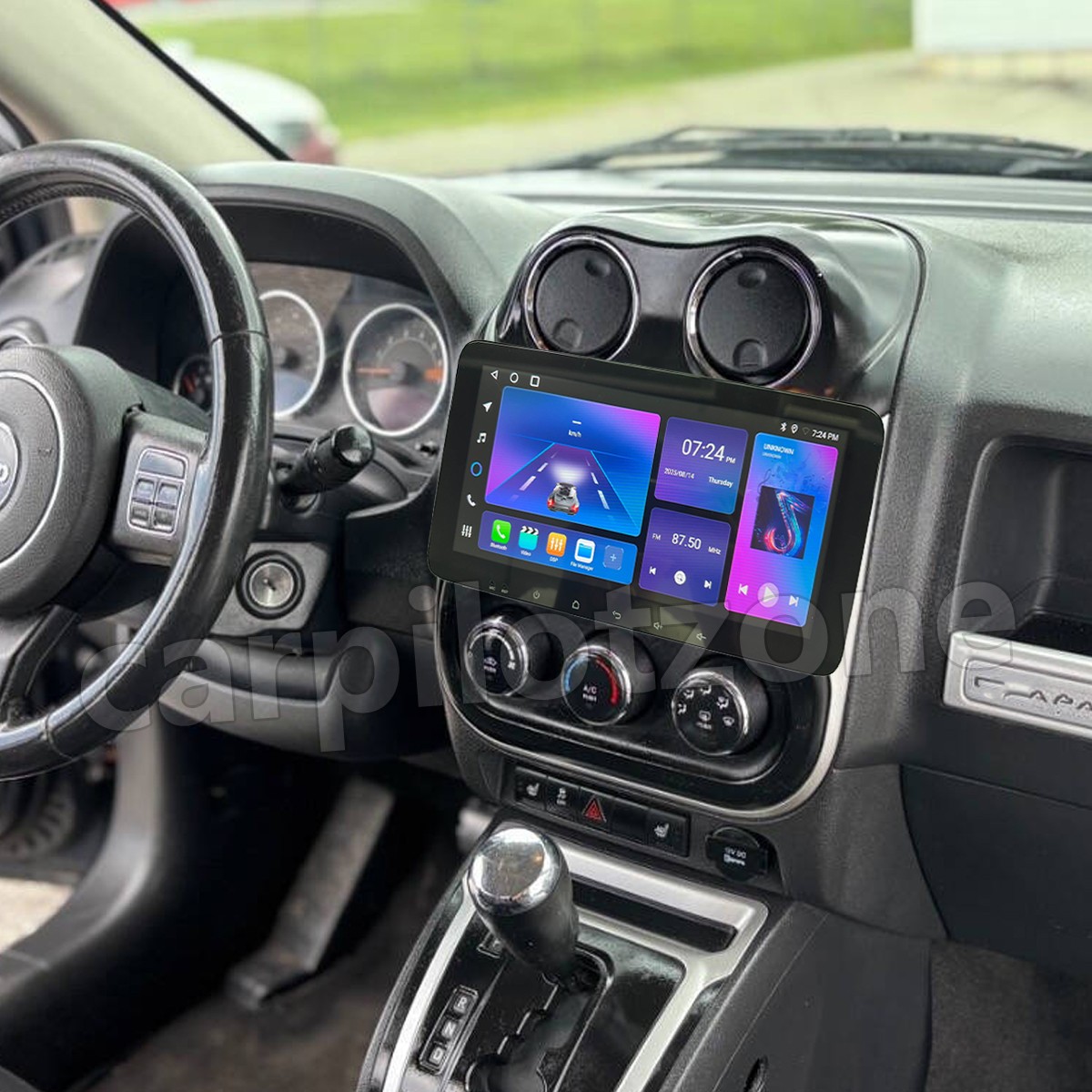 Wifi CarPlay Android 15.0 Radio GPS Stereo DSP 2+64G For Jeep Compass 2009-2016
