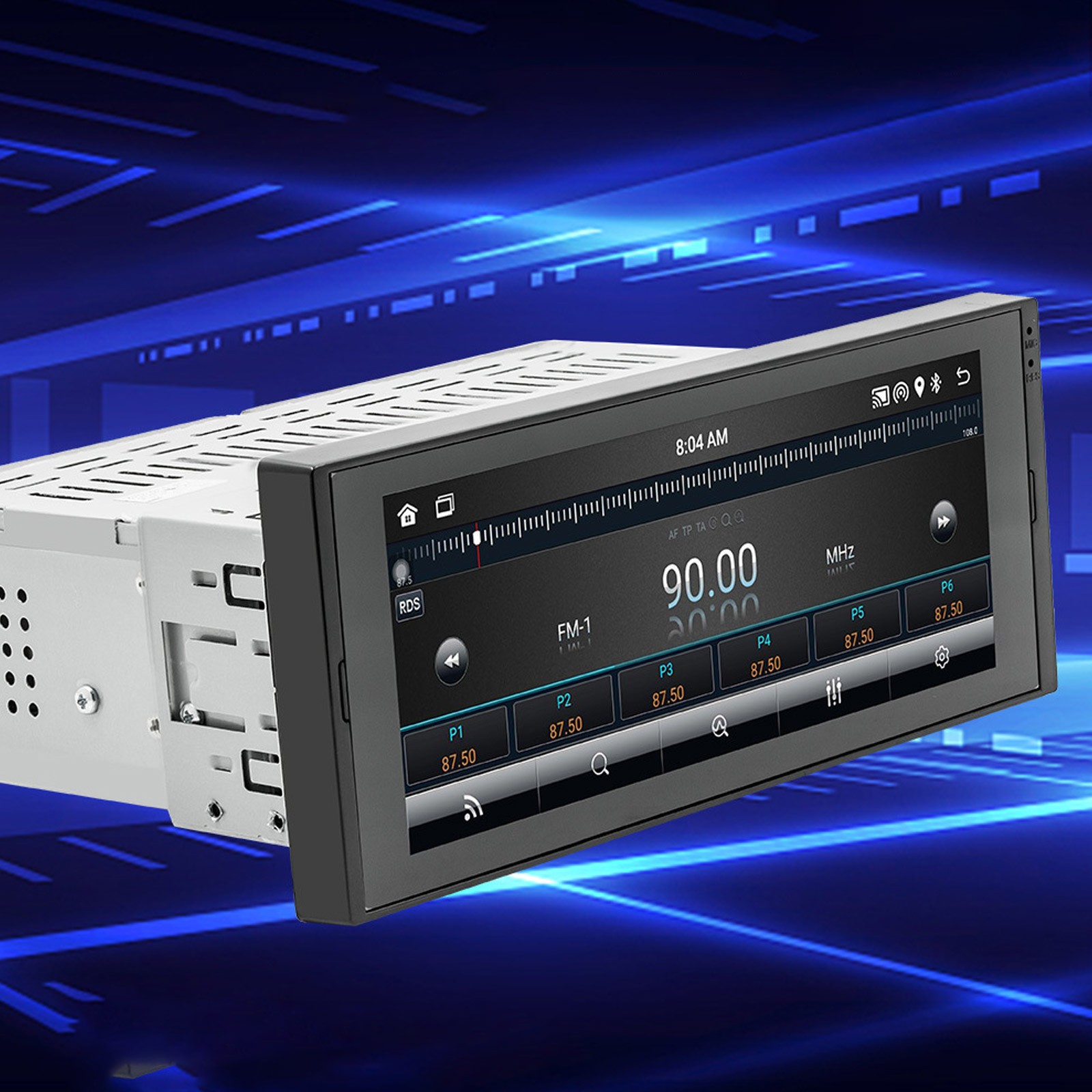 6.86in 1 Din Car Stereo Radio Android 12 FM Player 2+32G GPS Navi WiFi BluetooUc