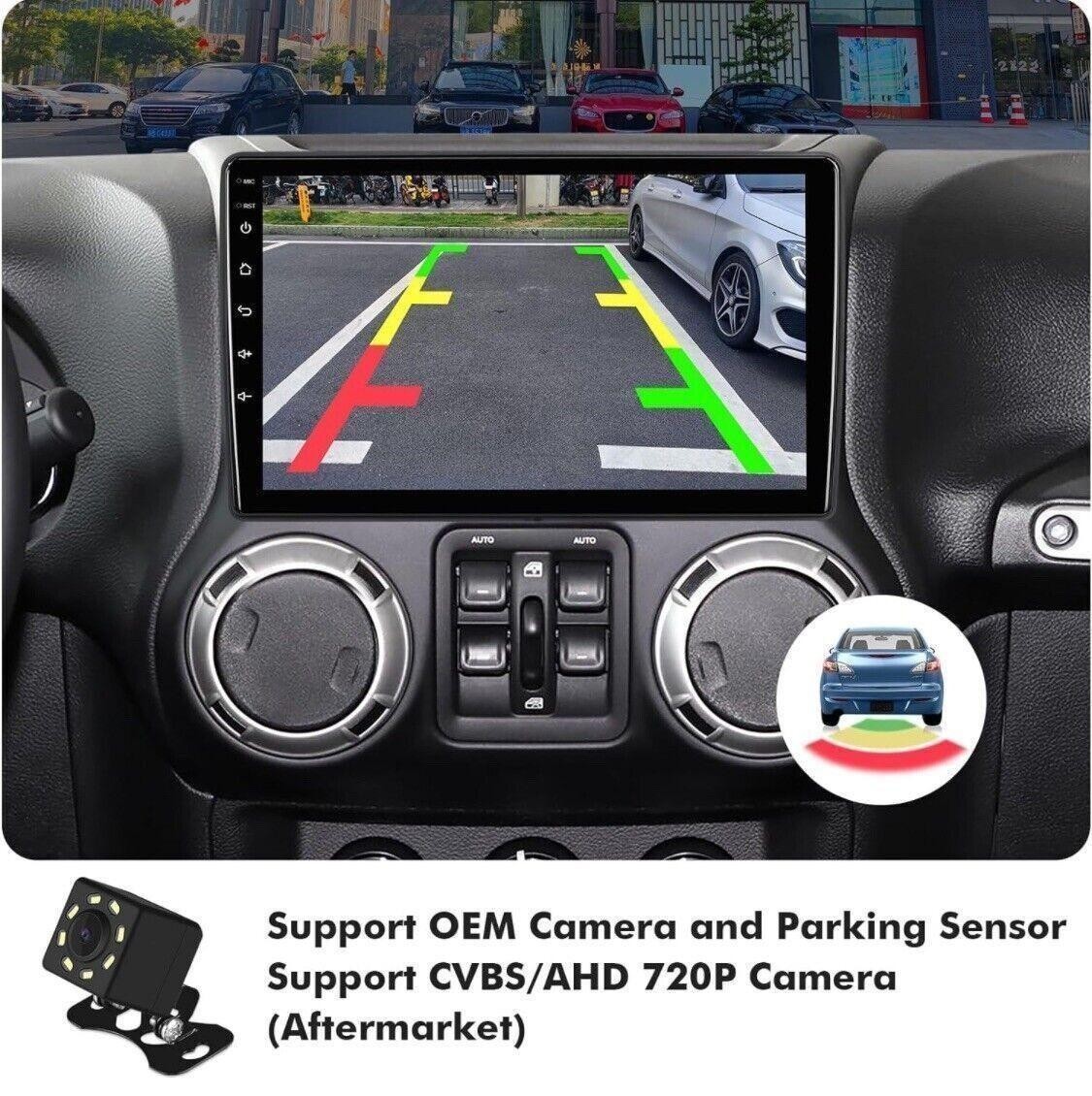 6+128G 10.1″ Android 12 QLED Double Din Stereo -Cherokee, Wrangler, Charger, Ram