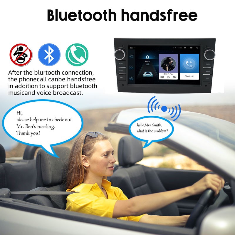 7 Inch Android 9.1 for Opel No DVD Car Radio Built-in Carplay GPS Stereo 2Din
