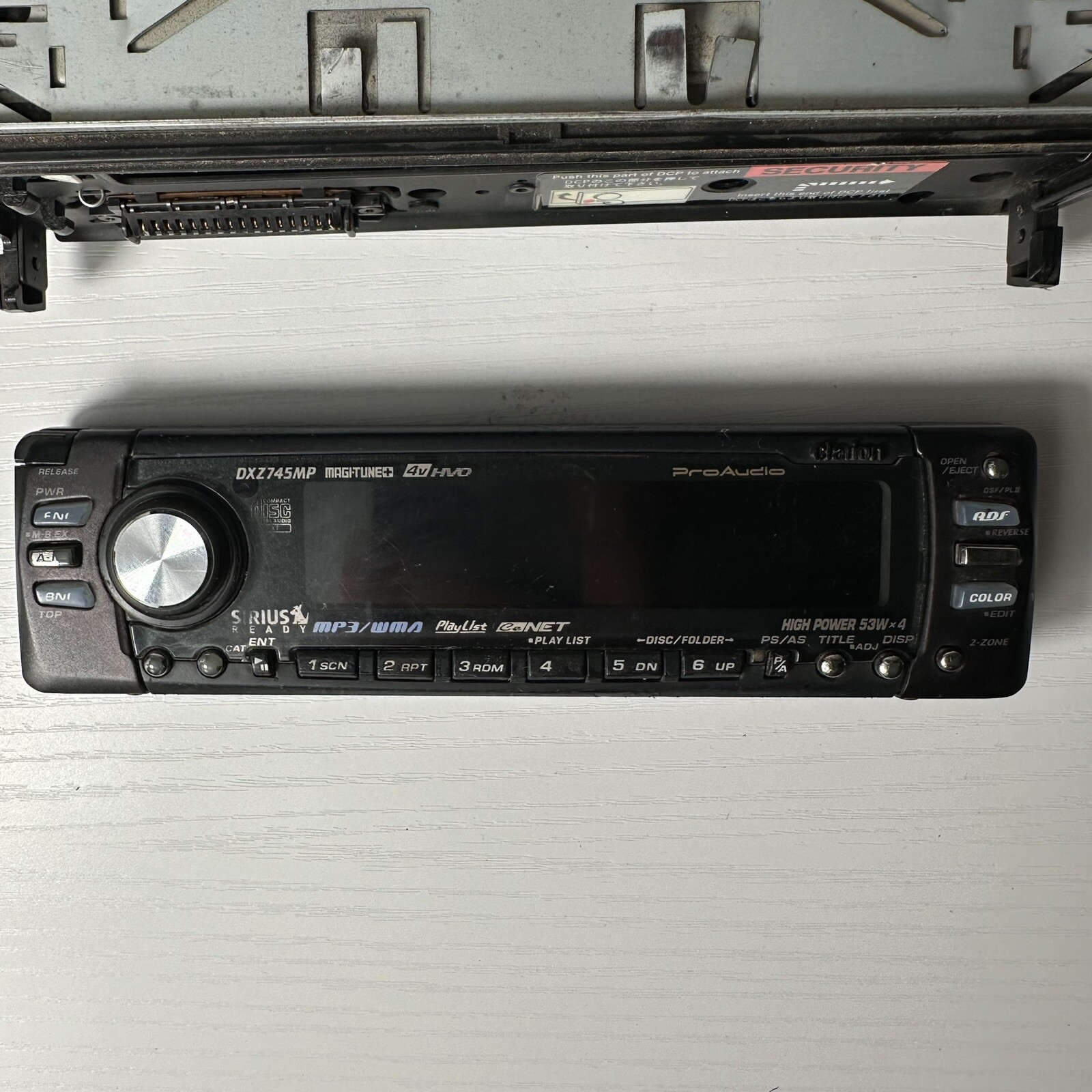 CLARION PROAUDIO DXZ745MP RECEIVER WITH VARIABLE COLOR DISPLAY *CLASSIC*